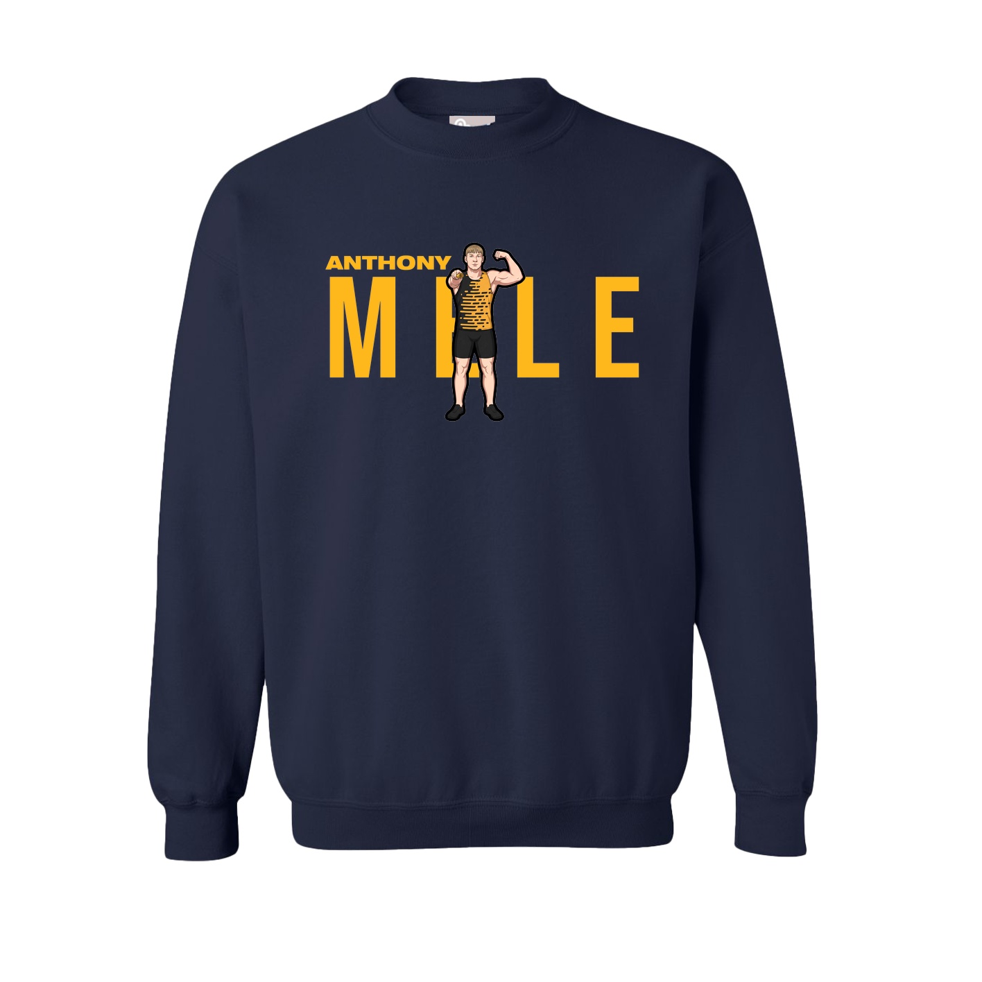 Fleece Crew — Player Name in Navy