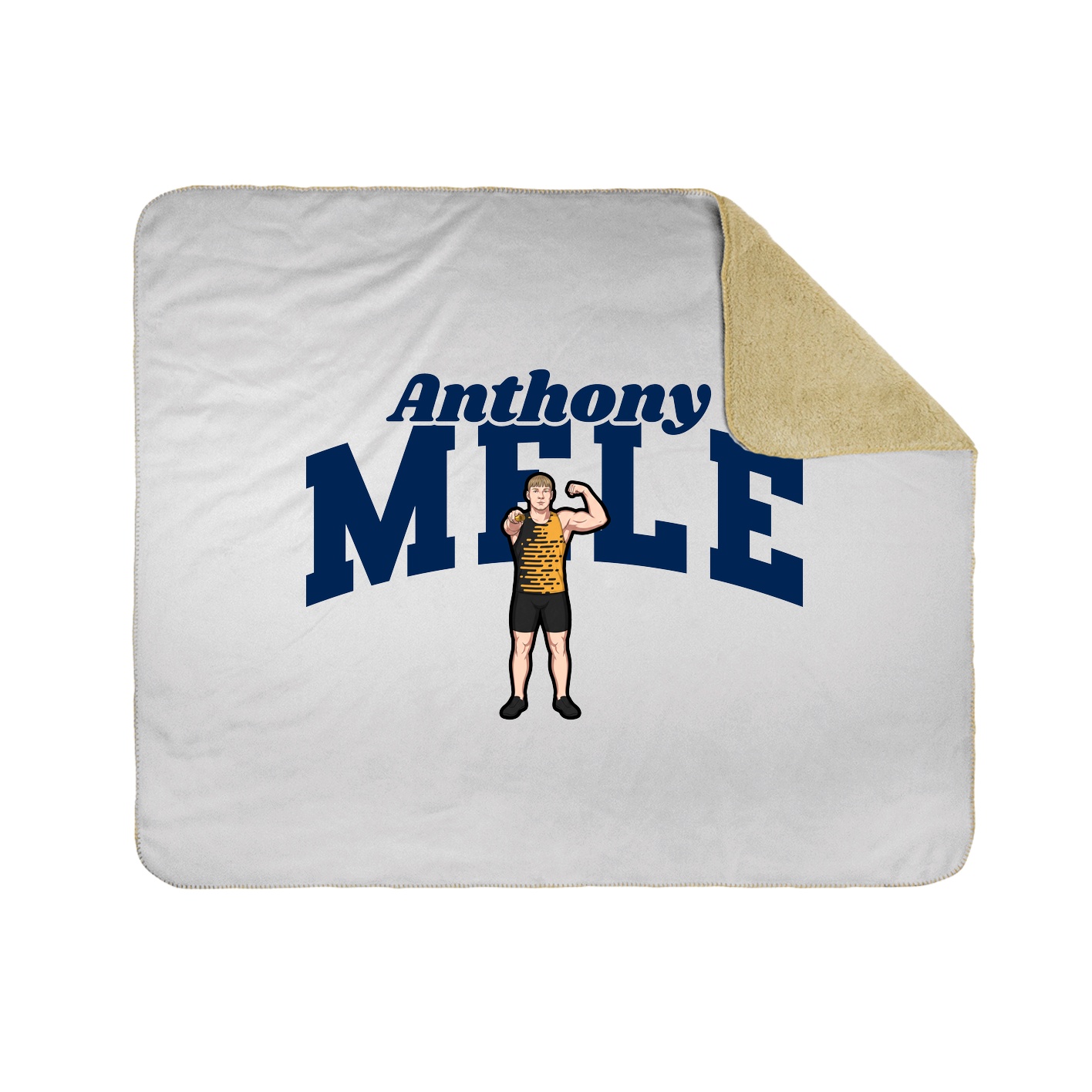 Throw Blanket — Signature Arch in White