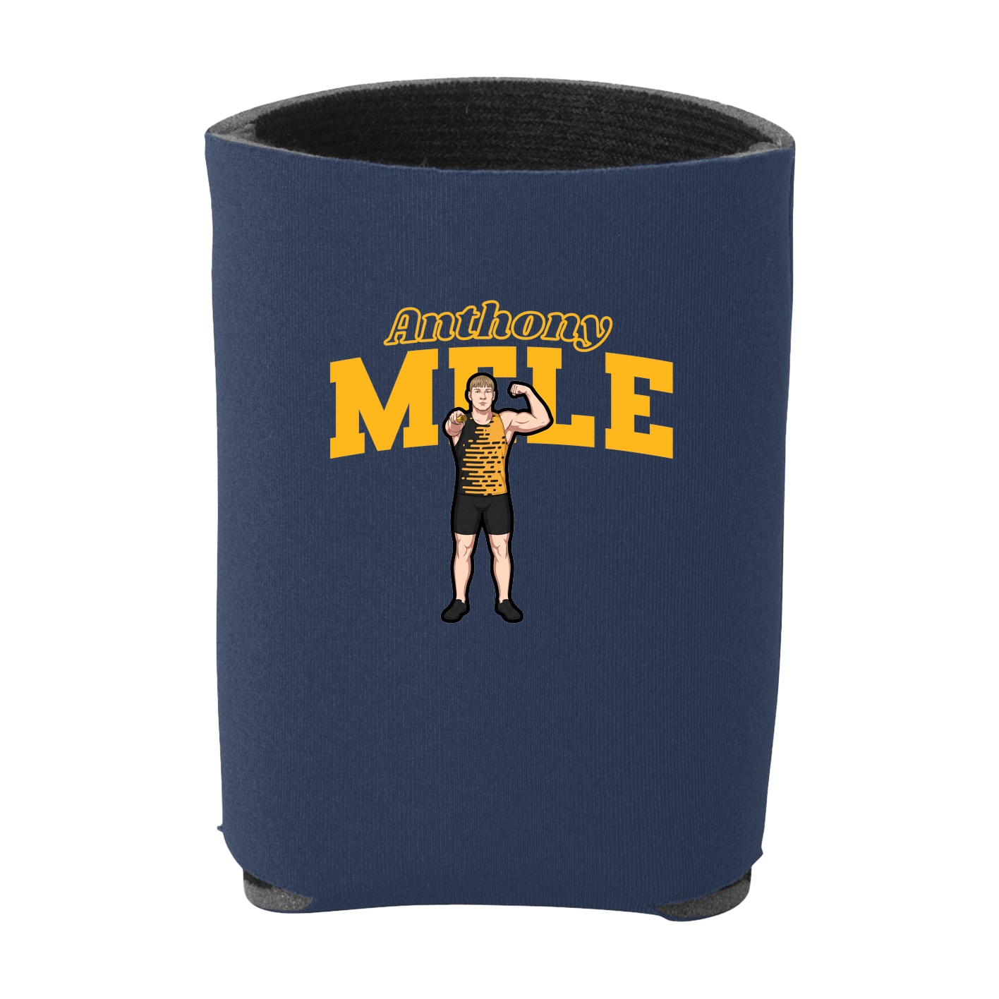 Can Holder — Name Arch in Navy