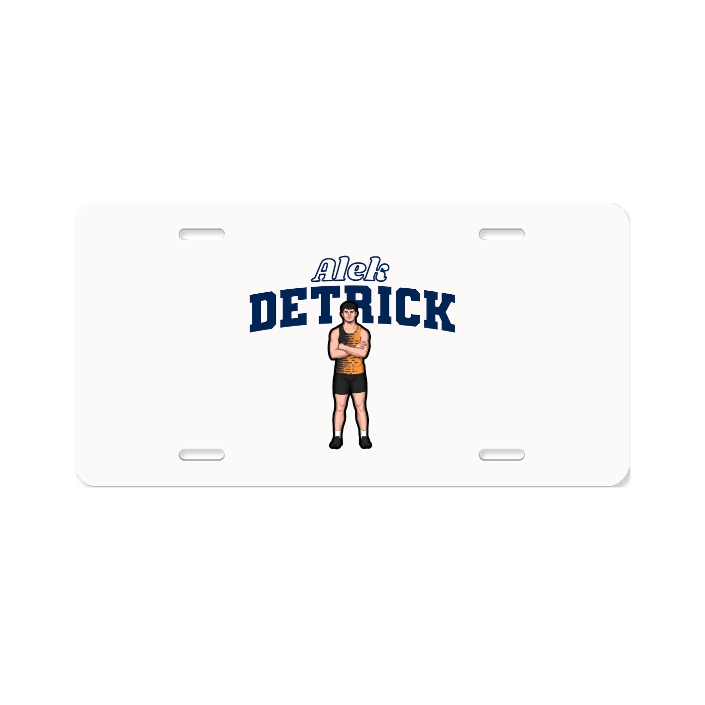 License Plate — Name Arch in Classic