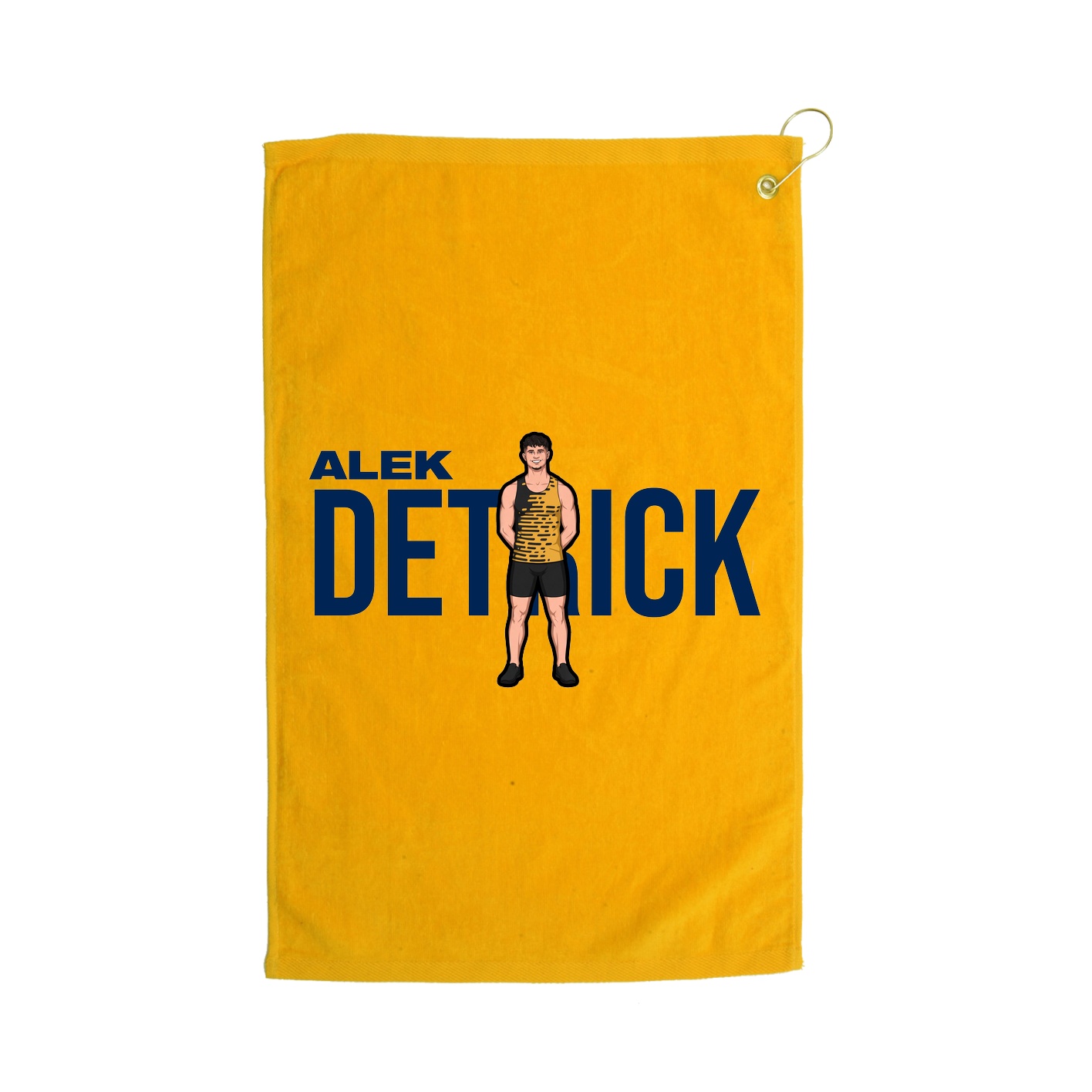 Golf Towel — Player Name in Gold