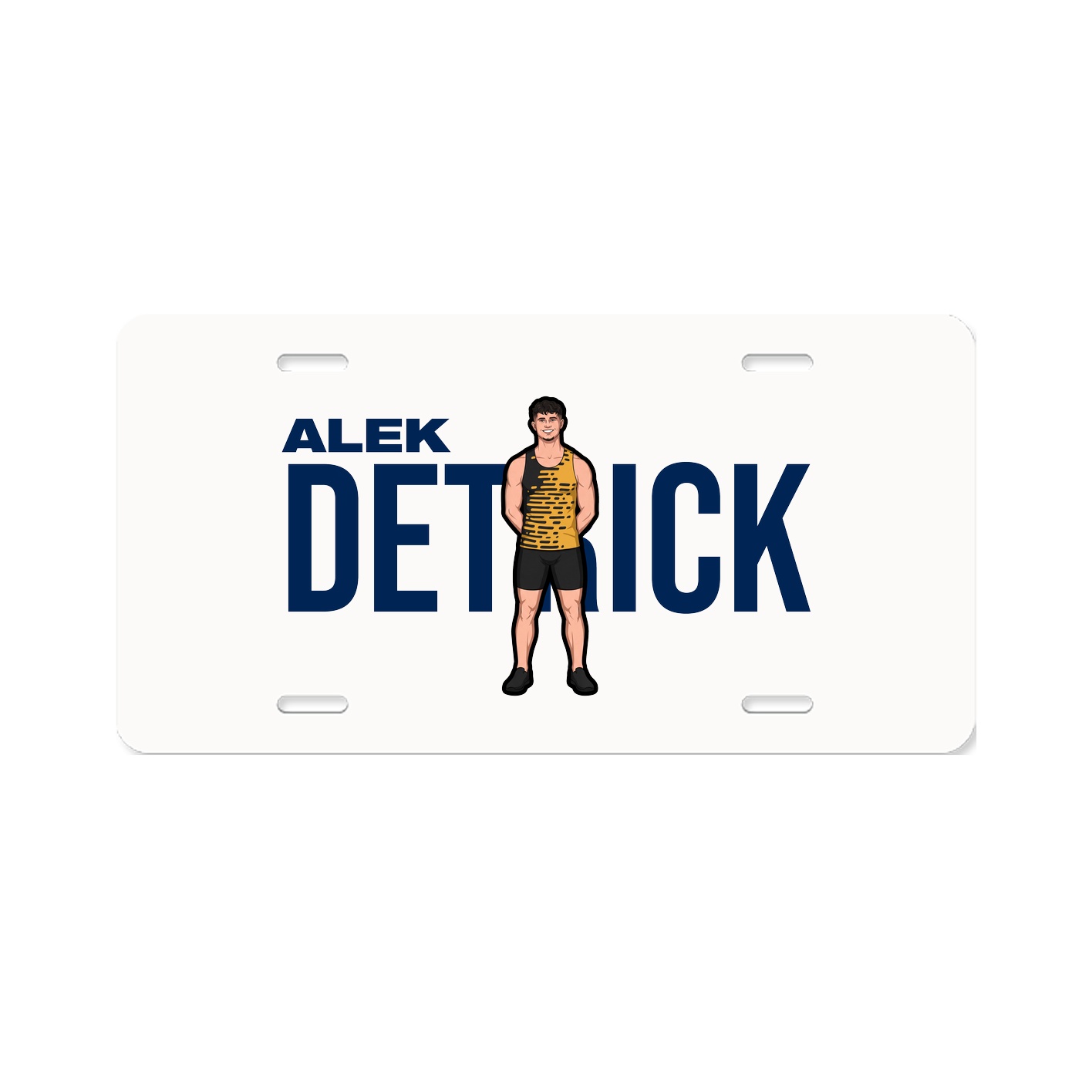 License Plate — Player Name in Classic