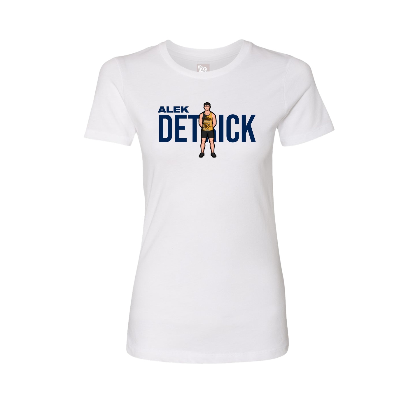 Fitted Women's Tee — Player Name in White