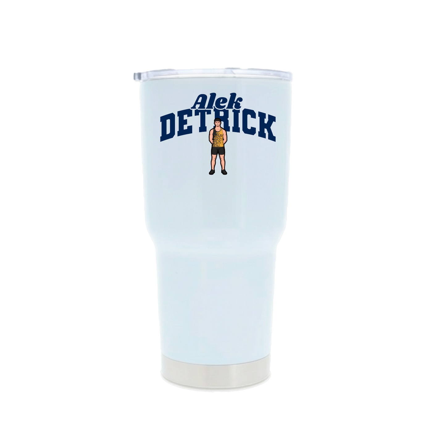 30oz Stainless Steel Tumbler — Signature Arch in White