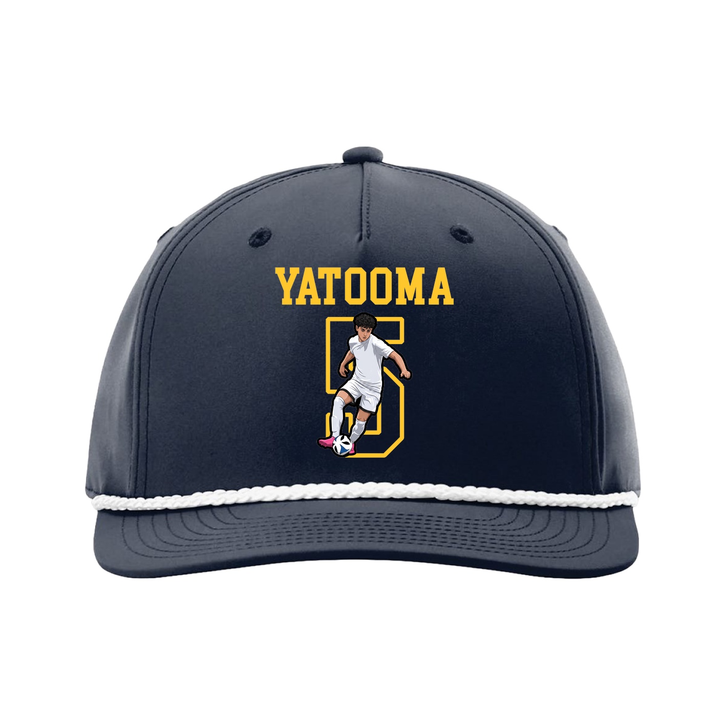Five-Panel Classic Rope Cap — Shirsey in Navy