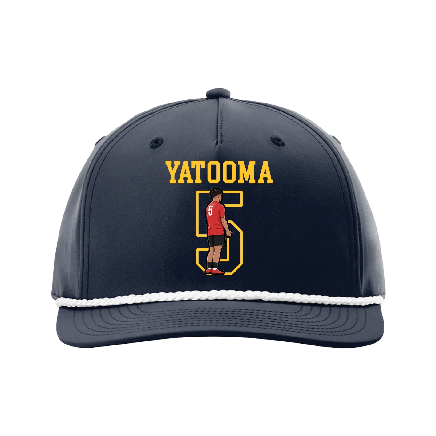 Five-Panel Classic Rope Cap — Shirsey in Navy