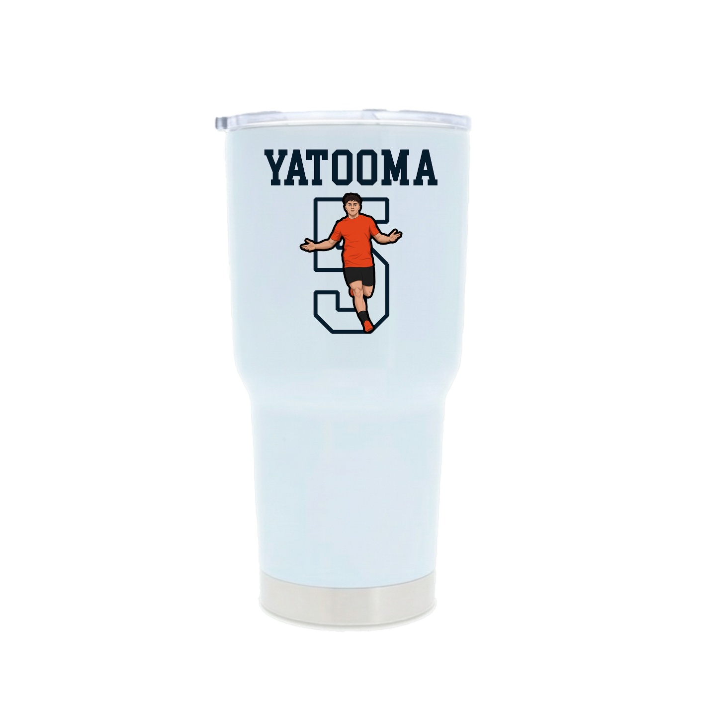 30oz Stainless Steel Tumbler — Shirsey in White