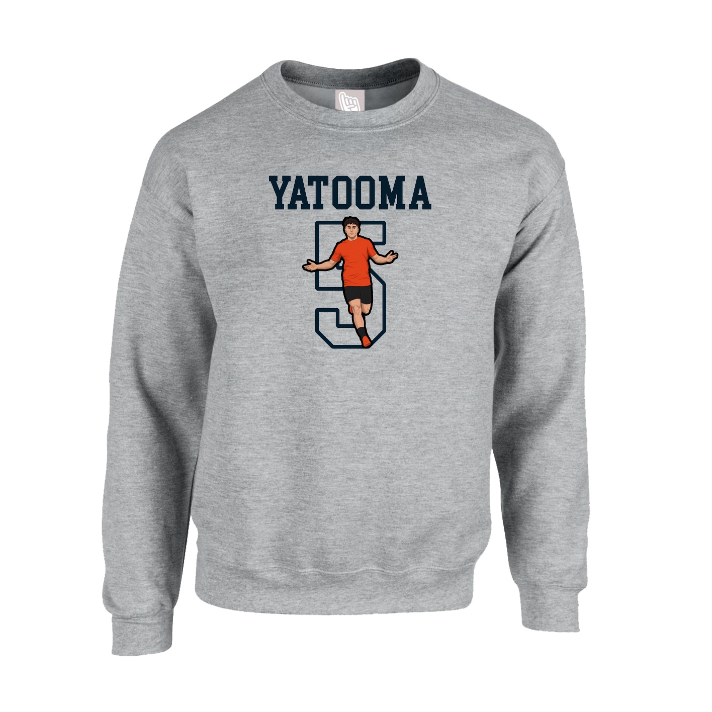 Fleece Crew — Shirsey in Grey