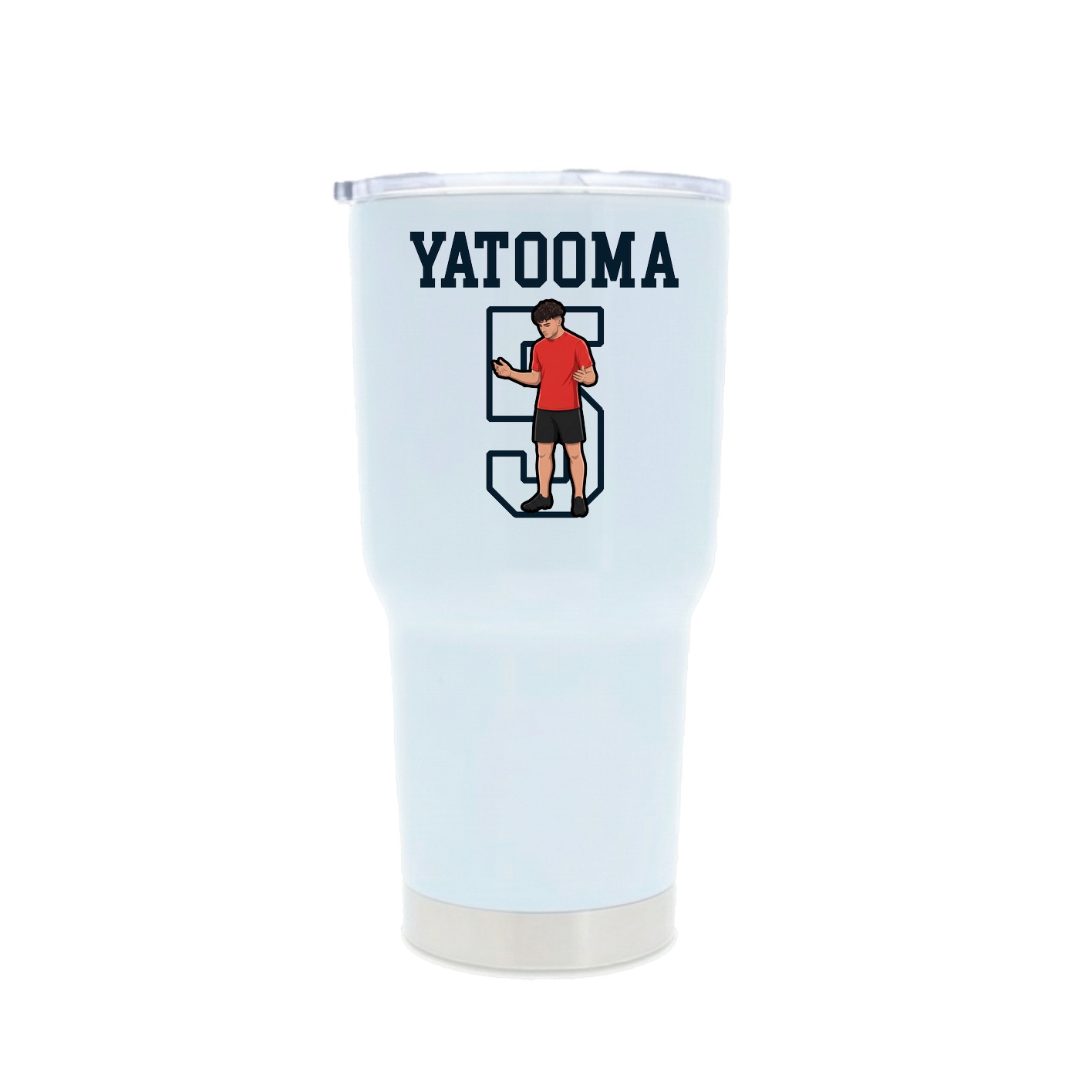 30oz Stainless Steel Tumbler — Shirsey in White