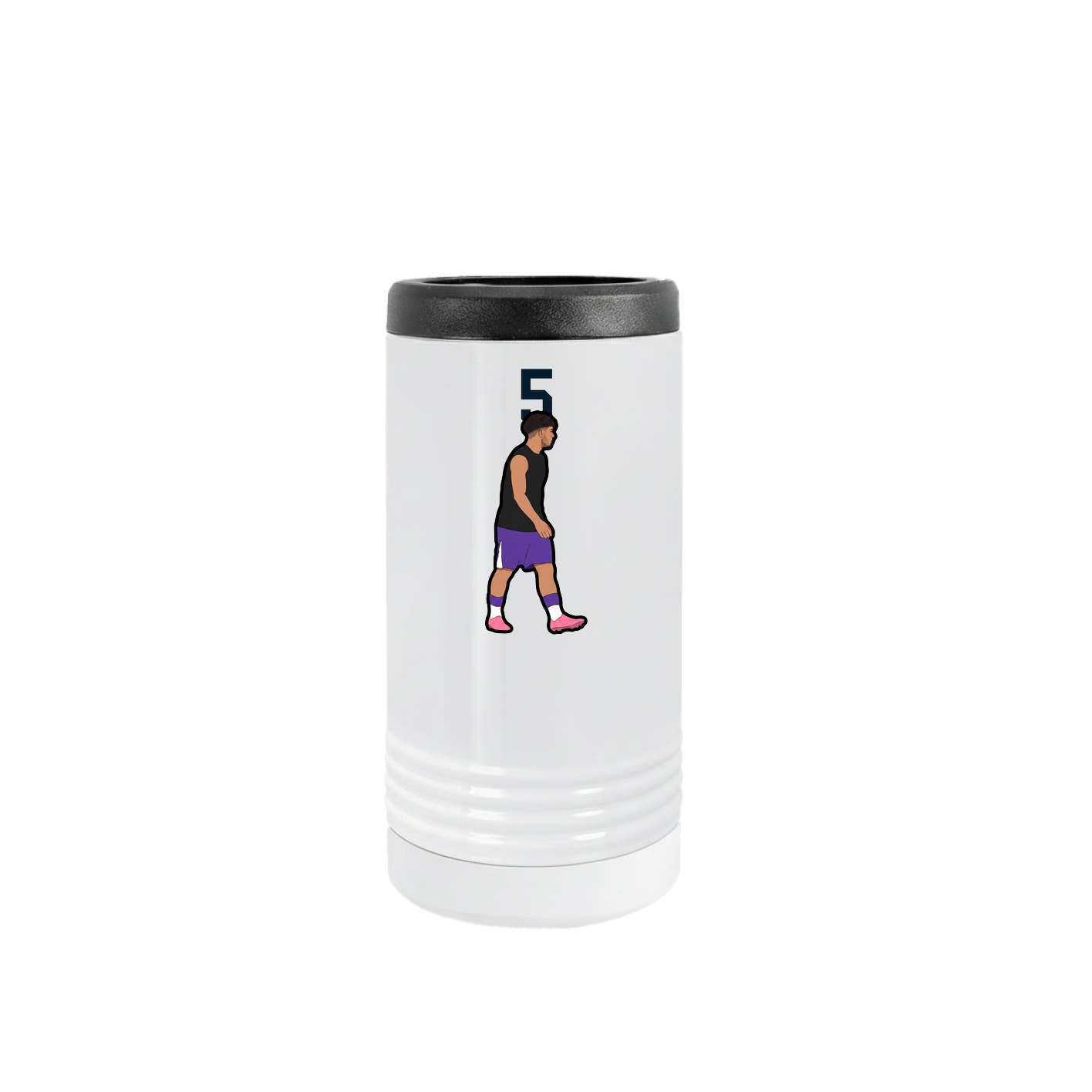 Slim Beverage Holder — Number Top in White