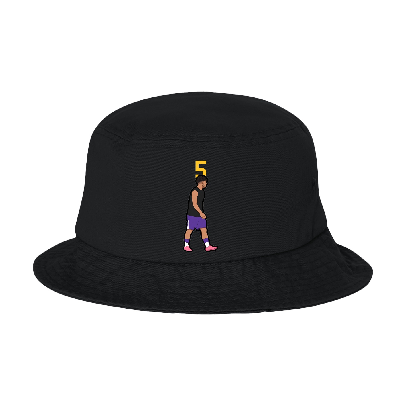Bucket Cap — Number Top in Black
