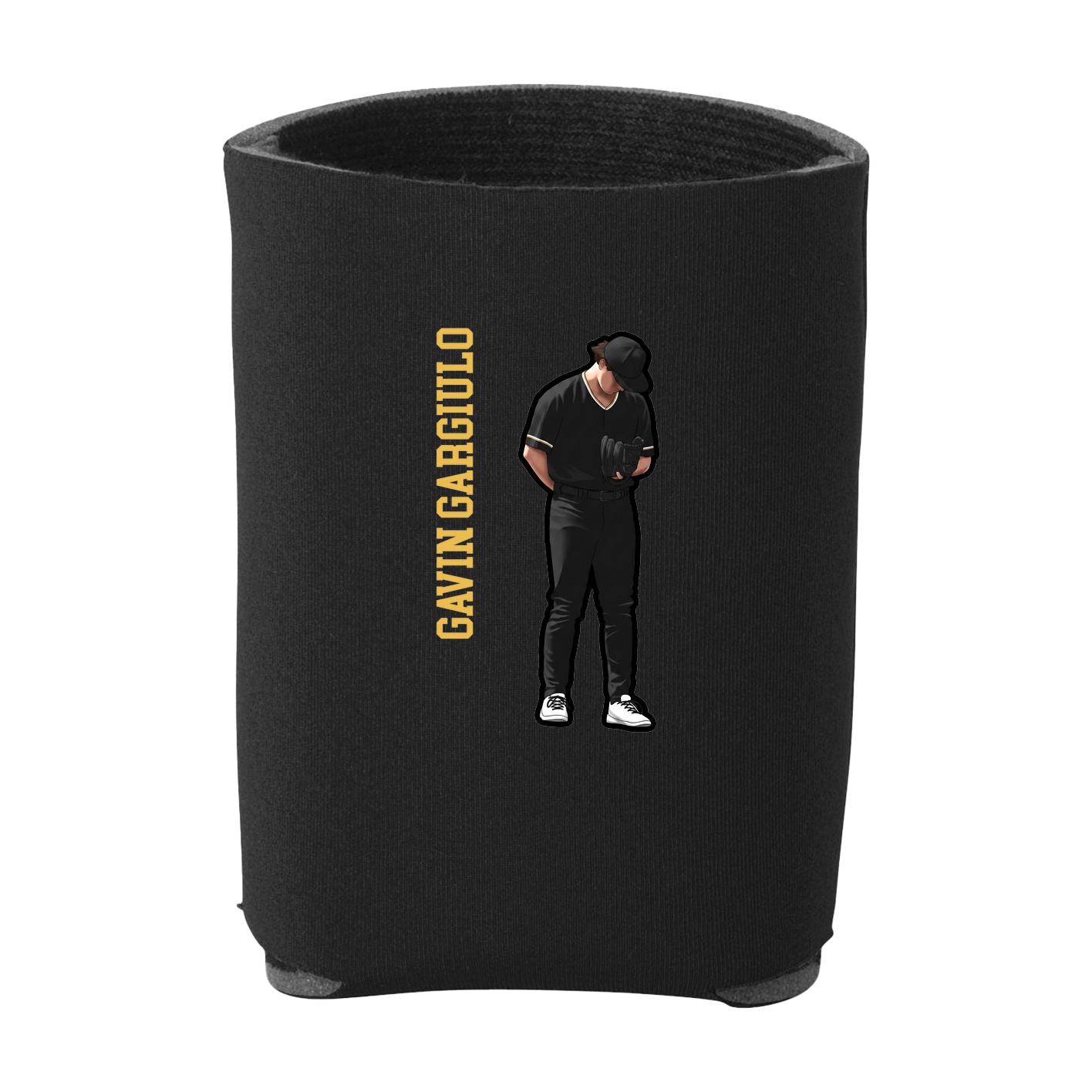 Can Holder — Name Vertical in Black