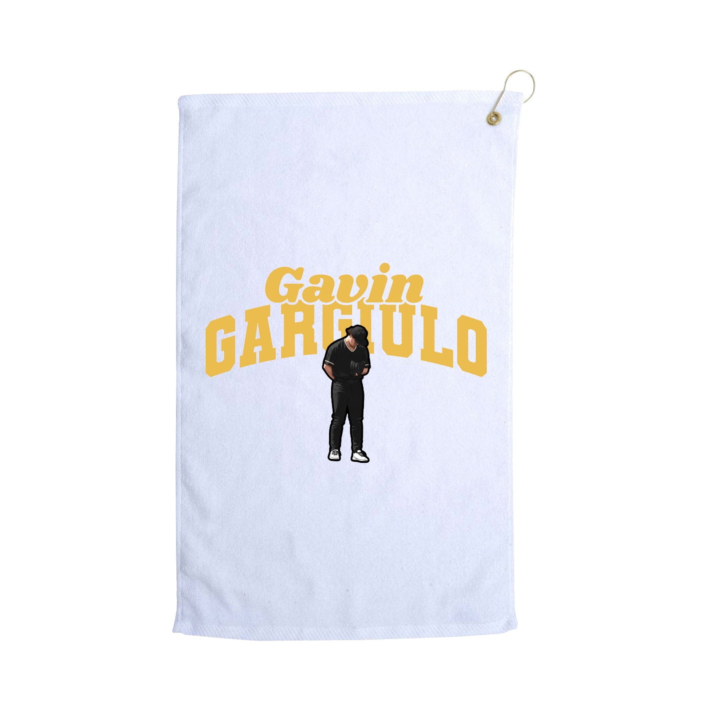 Golf Towel — Signature Arch in White