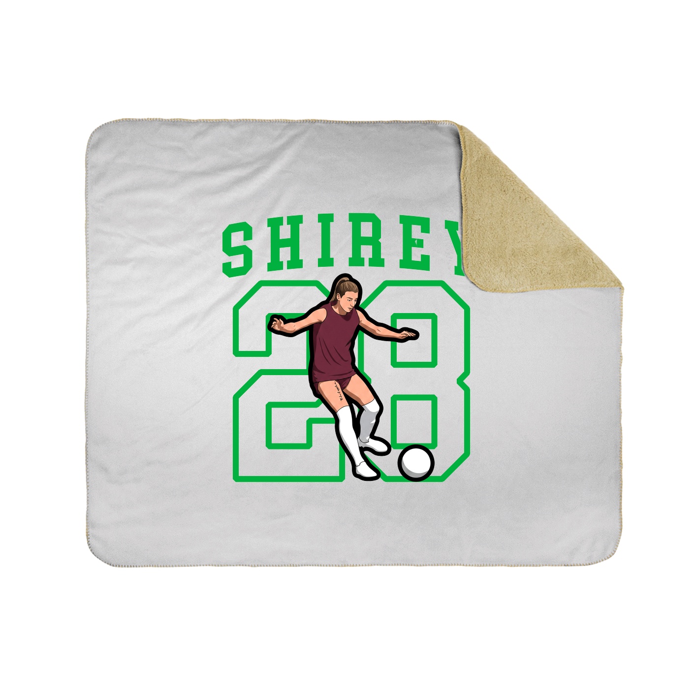 Throw Blanket — Shirsey in White
