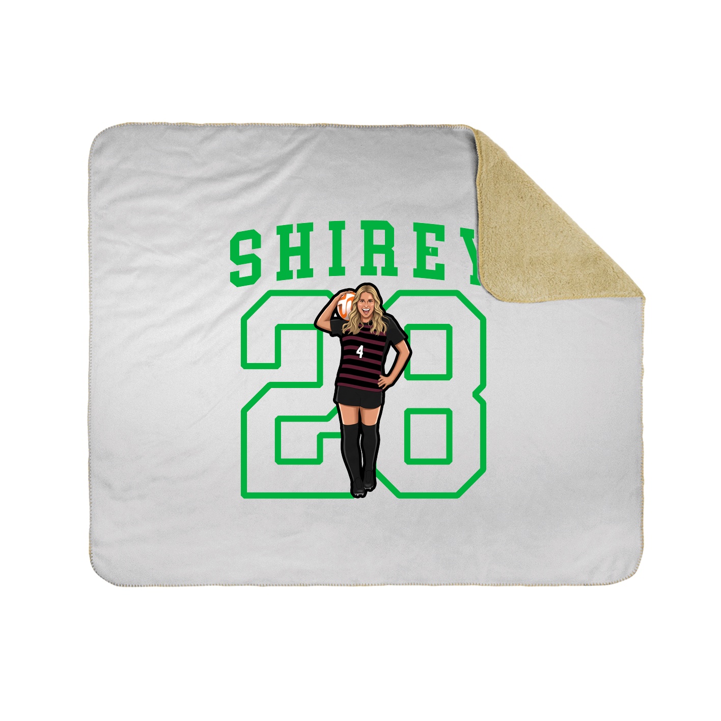 Throw Blanket — Shirsey in White