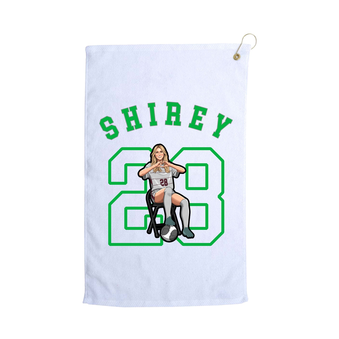 Golf Towel — Shirsey Arch in White