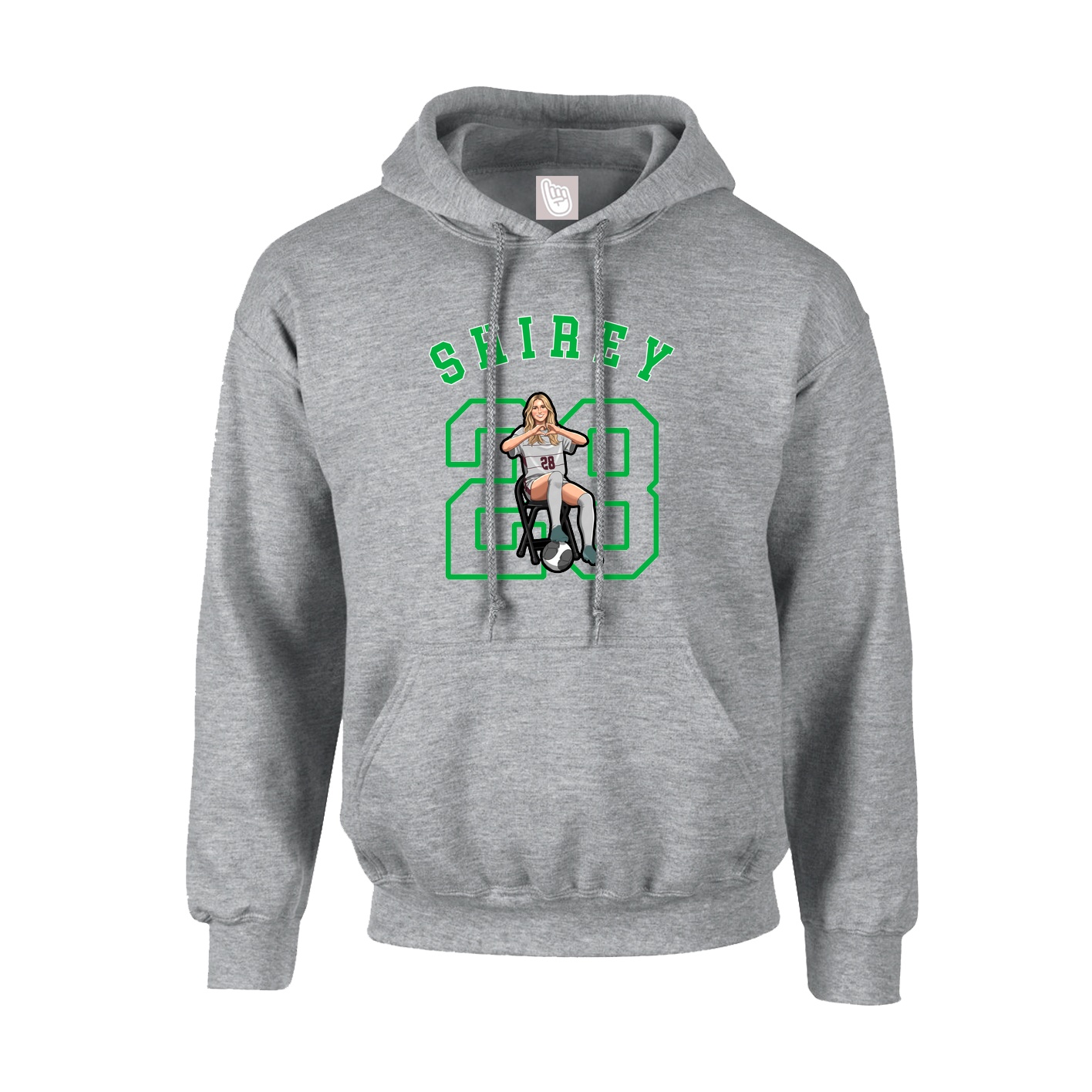 Youth Hoodie — Shirsey Arch in Grey
