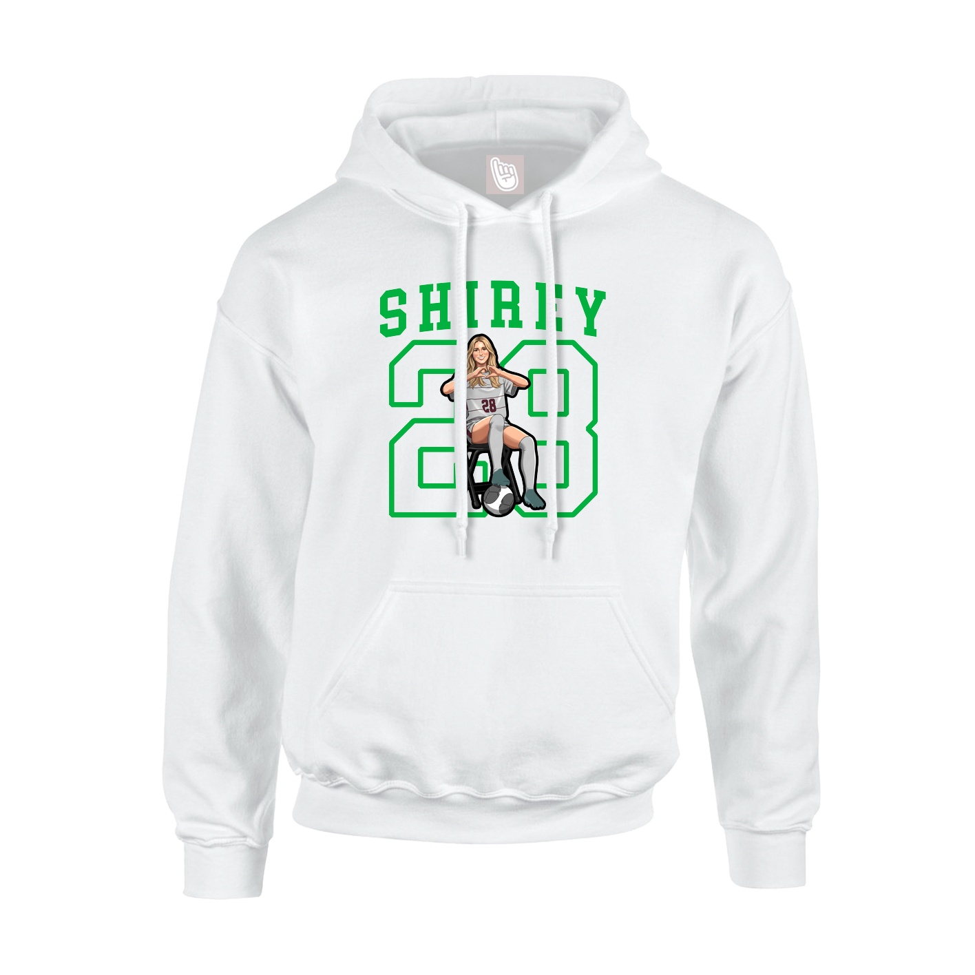 Youth Hoodie — Shirsey in White