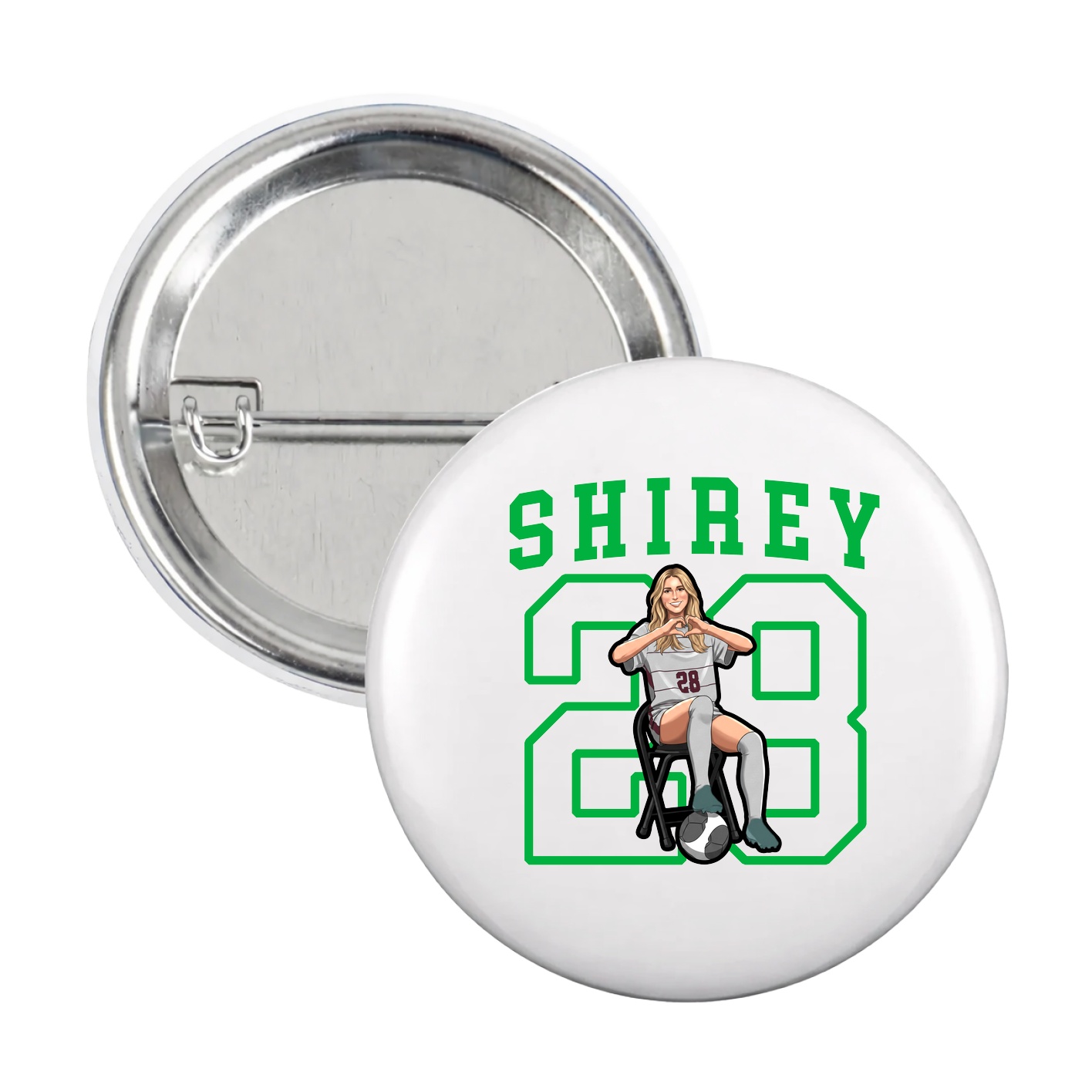 Game Day Button — Shirsey in White
