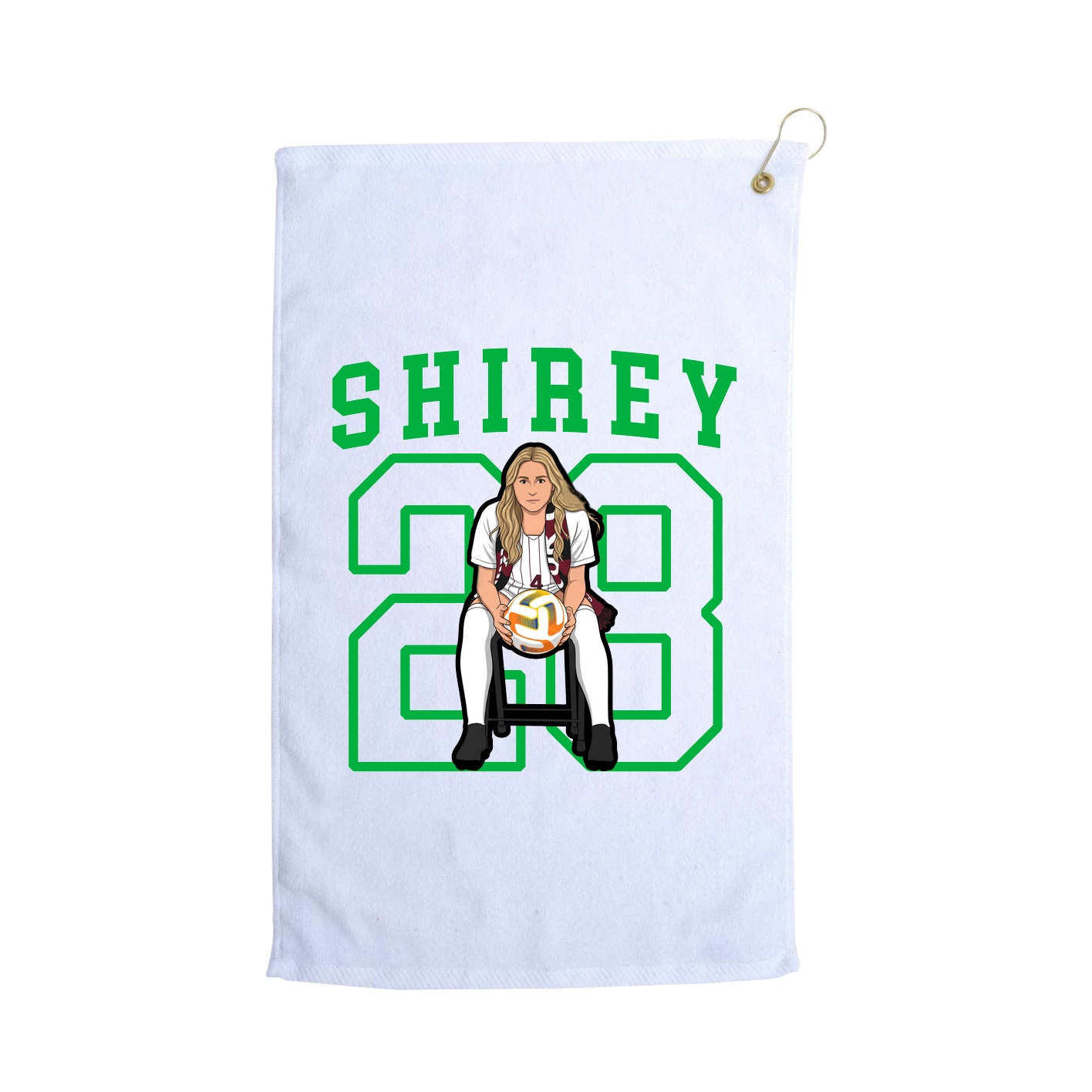 Golf Towel — Shirsey in White