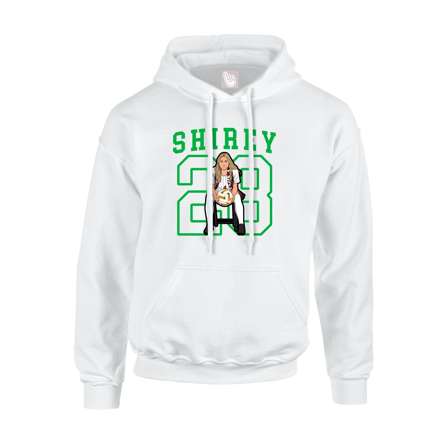 Hoodie — Shirsey in White