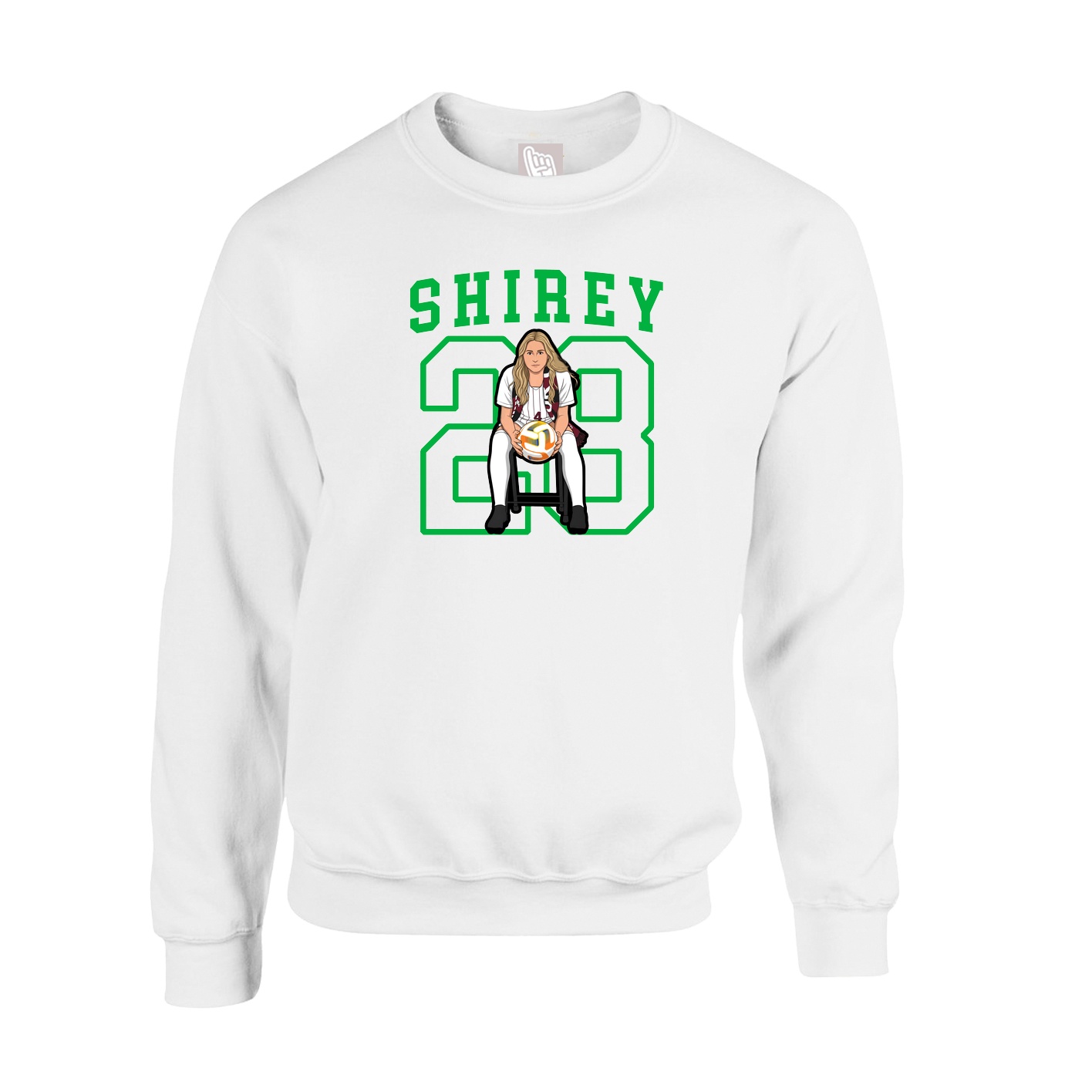 Fleece Crew — Shirsey in White