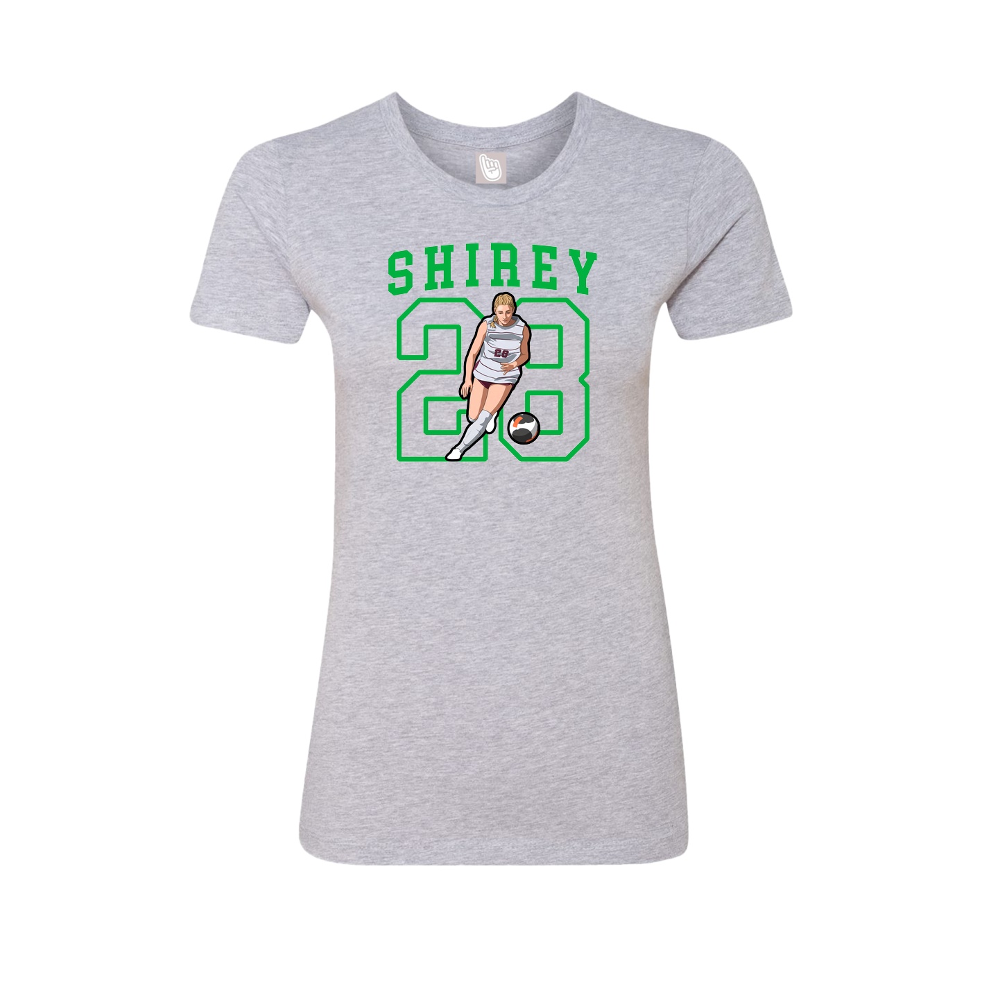 Fitted Women's Tee — Shirsey in Grey
