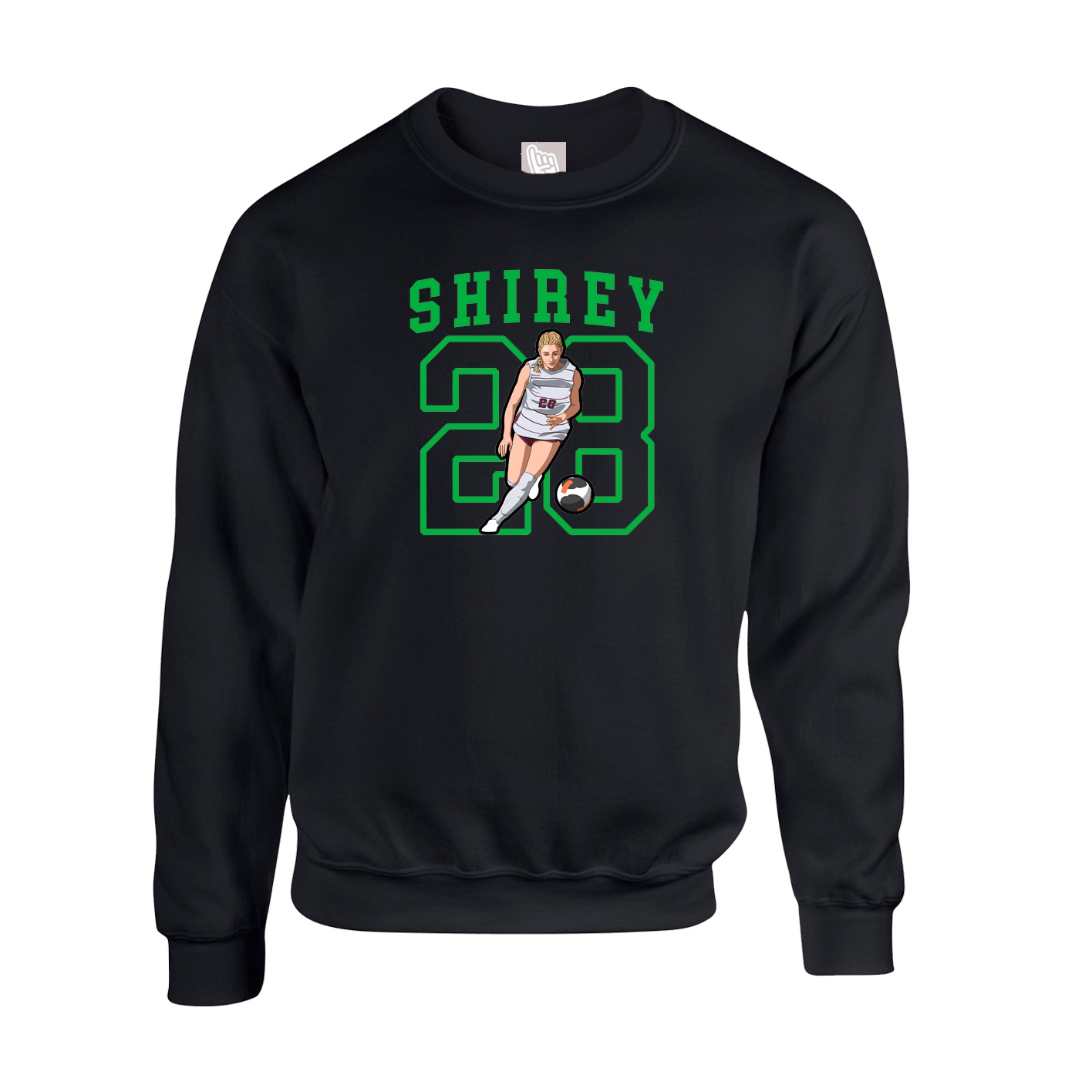 Fleece Crew — Shirsey in Black