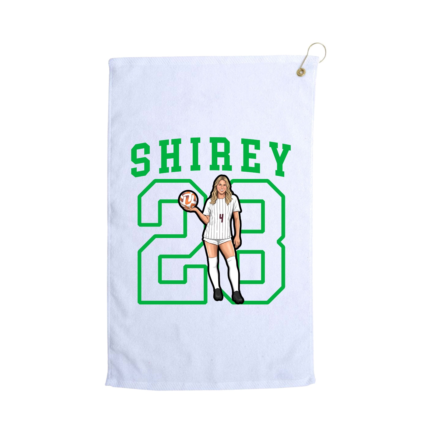 Golf Towel — Shirsey in White