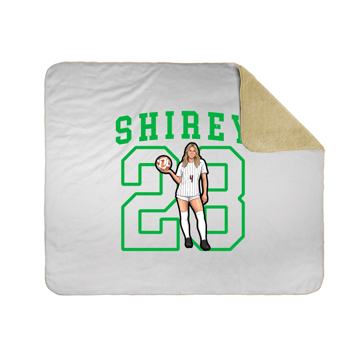 Throw Blanket — Shirsey in White