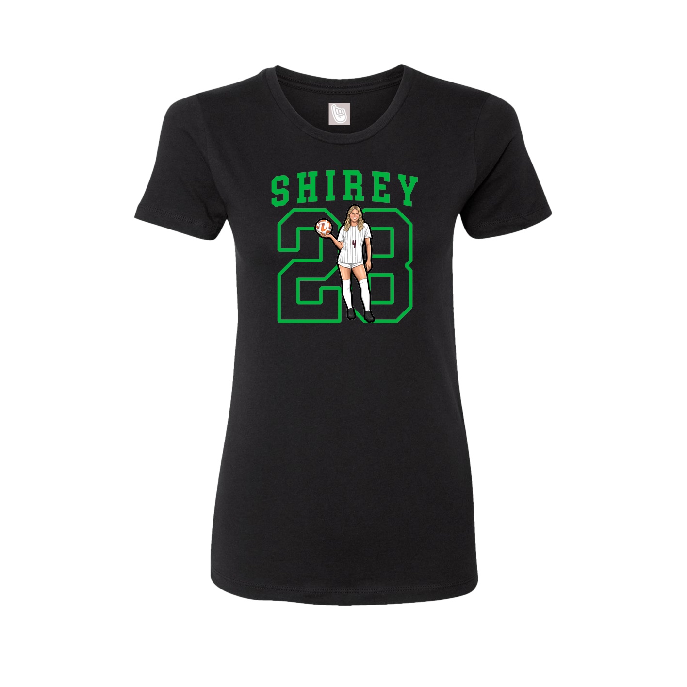 Fitted Women's Tee — Shirsey in Black
