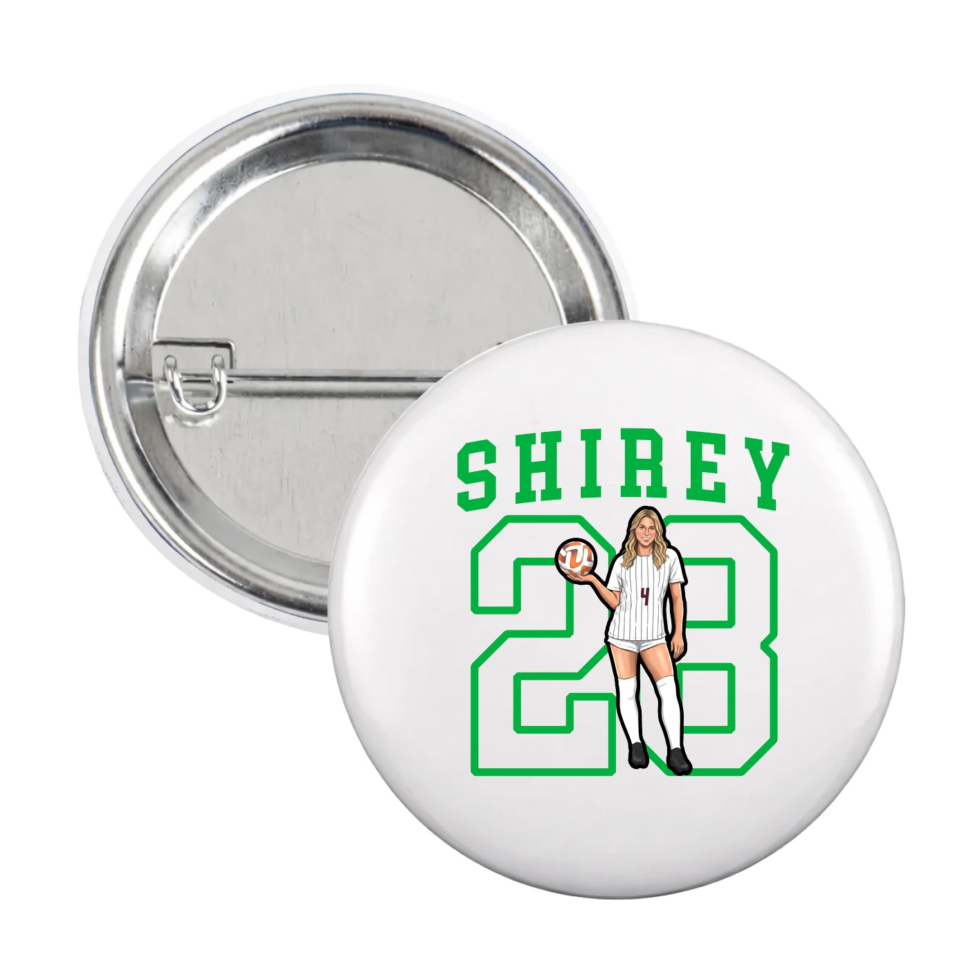 Game Day Button — Shirsey in White