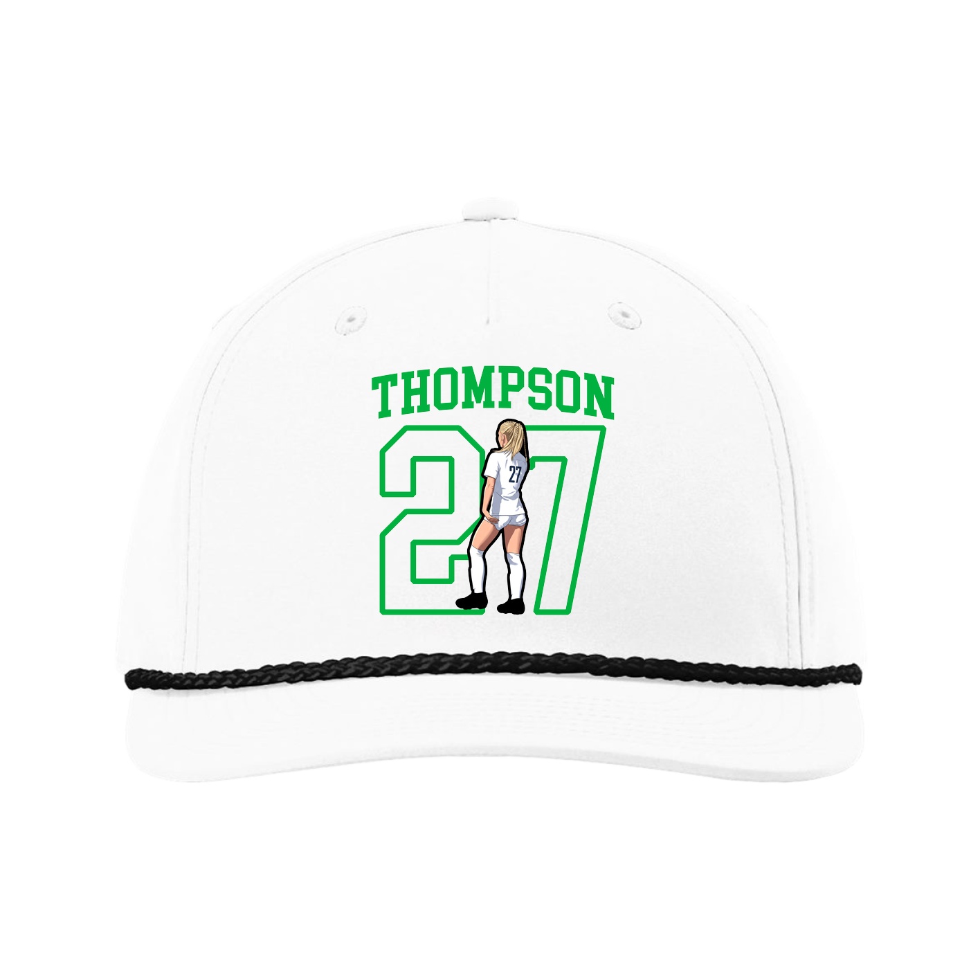 Five-Panel Classic Rope Cap — Shirsey in White