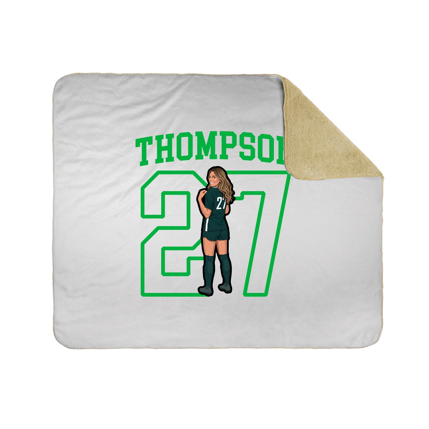 Throw Blanket — Shirsey in White
