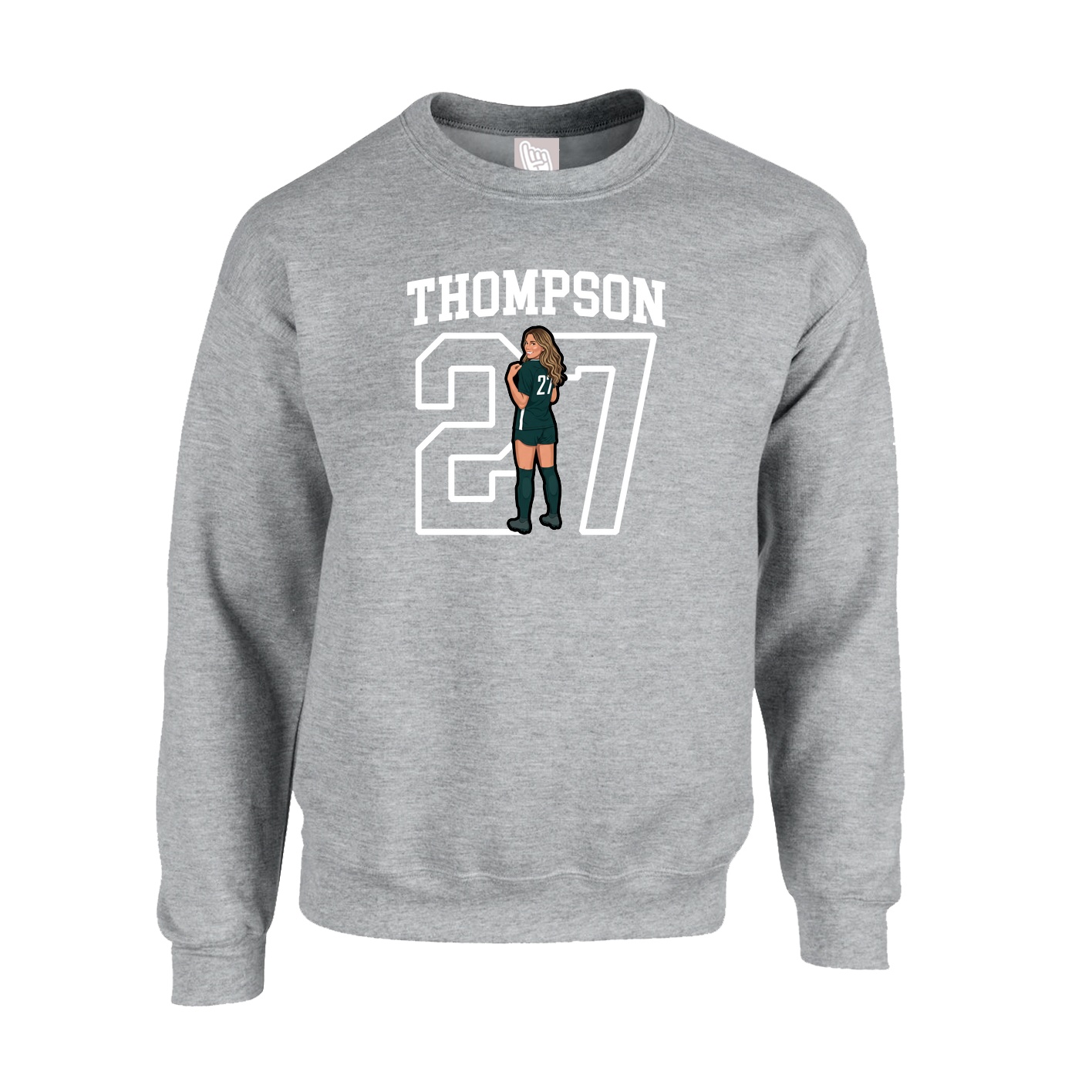 Fleece Crew — Shirsey in Grey