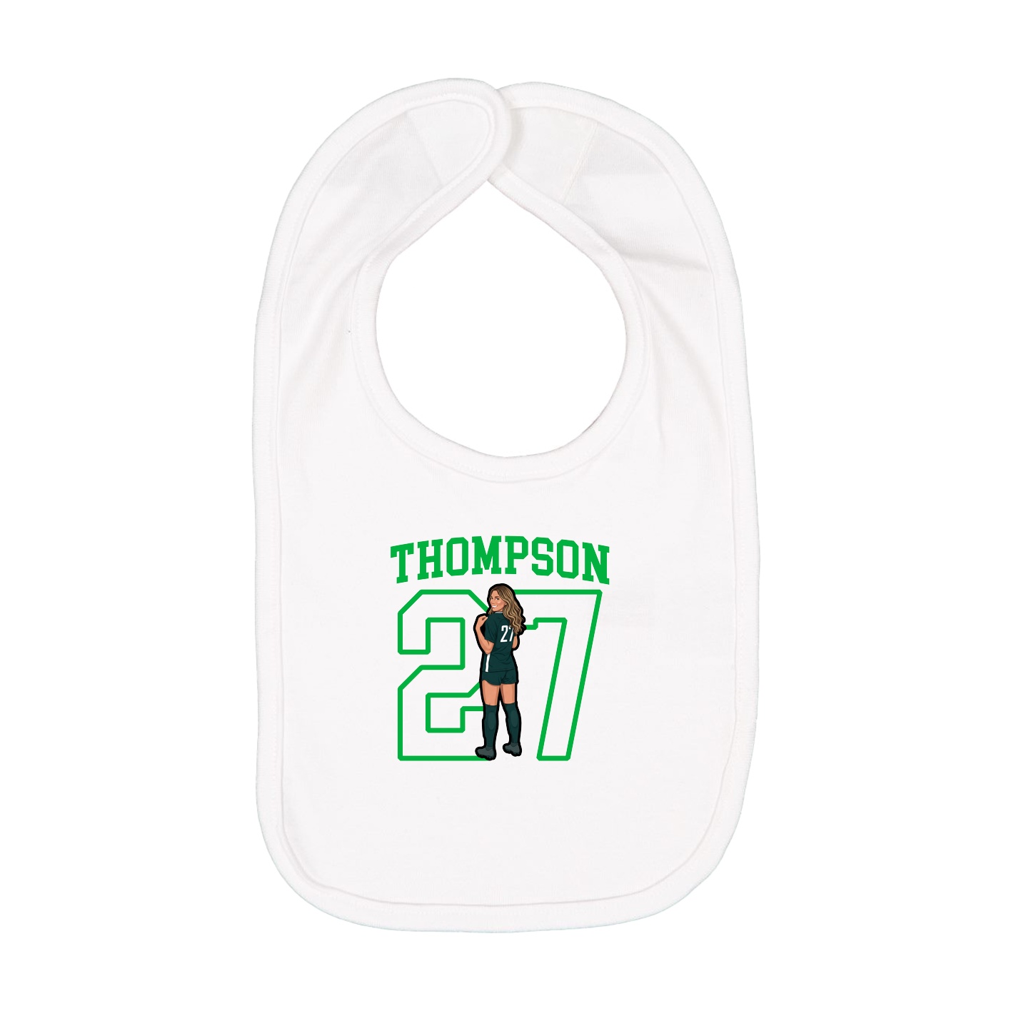 Infant Bib — Shirsey in White