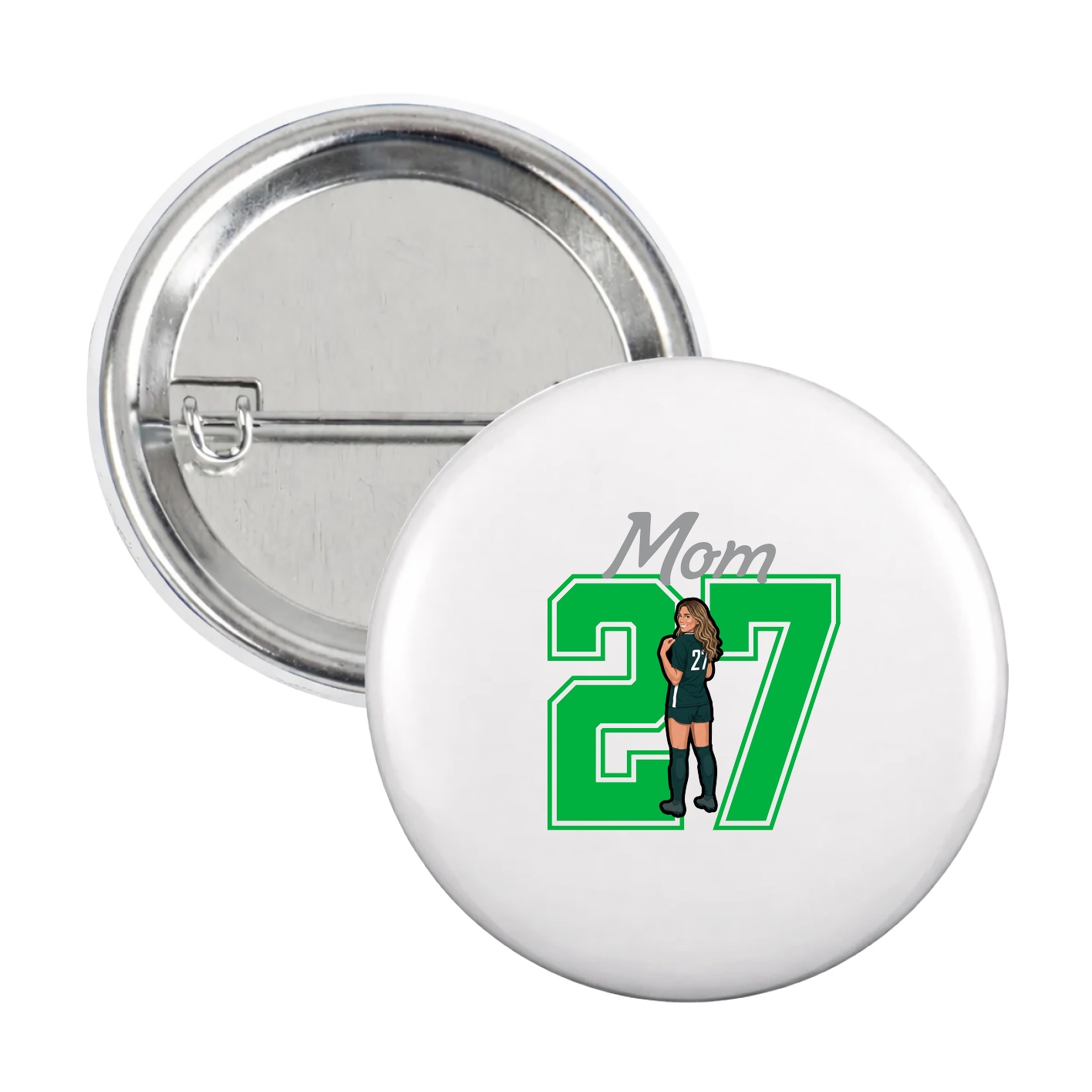 Game Day Button — Mothers Day Shirsey in White