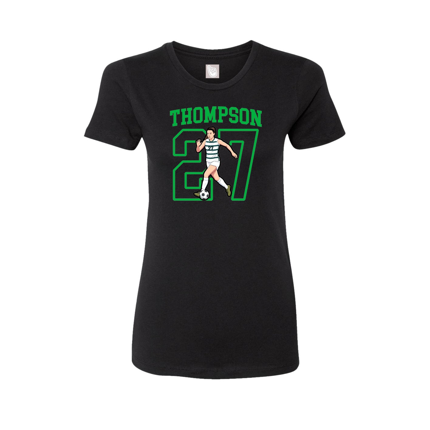 Fitted Women's Tee — Shirsey in Black