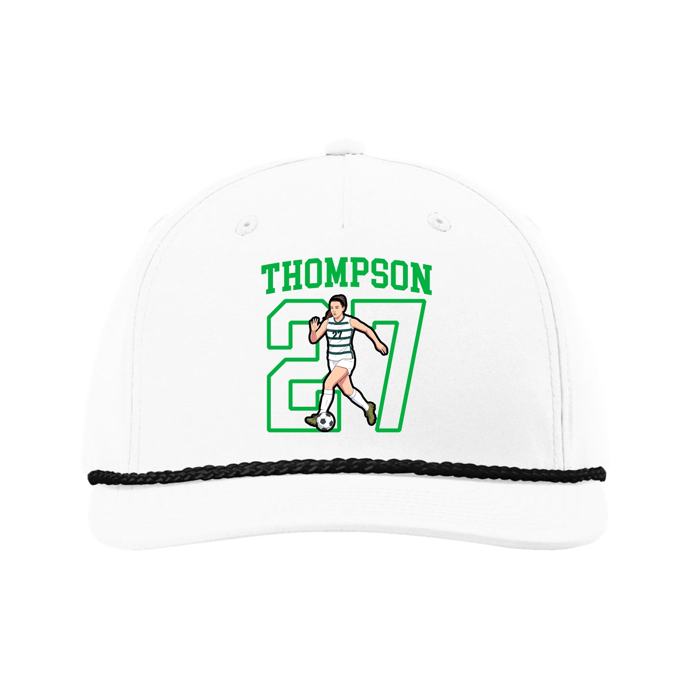 Five-Panel Classic Rope Cap — Shirsey in White
