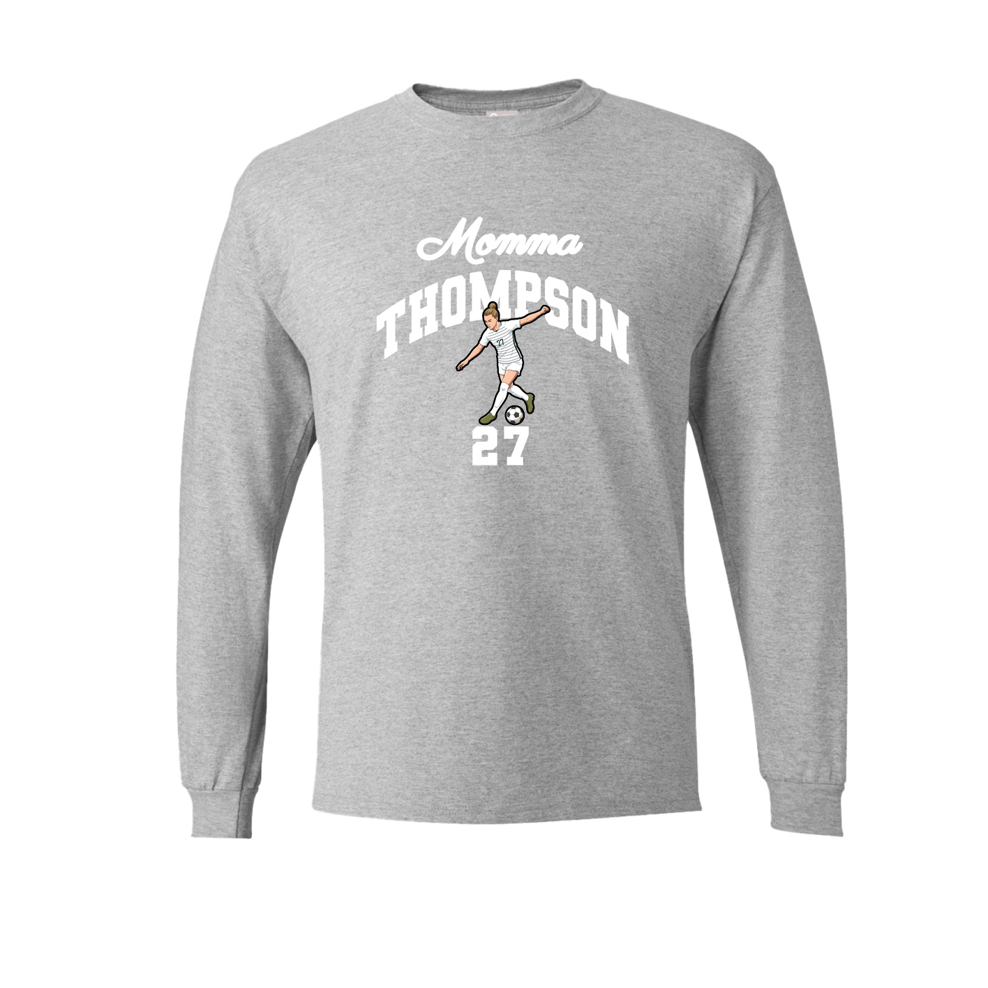 Long Sleeve Tee — Mothers Day Arch in Grey
