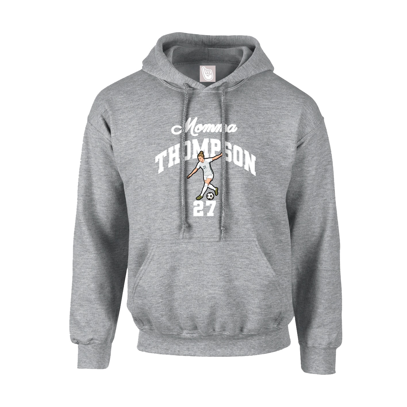 Hoodie — Mothers Day Arch in Grey