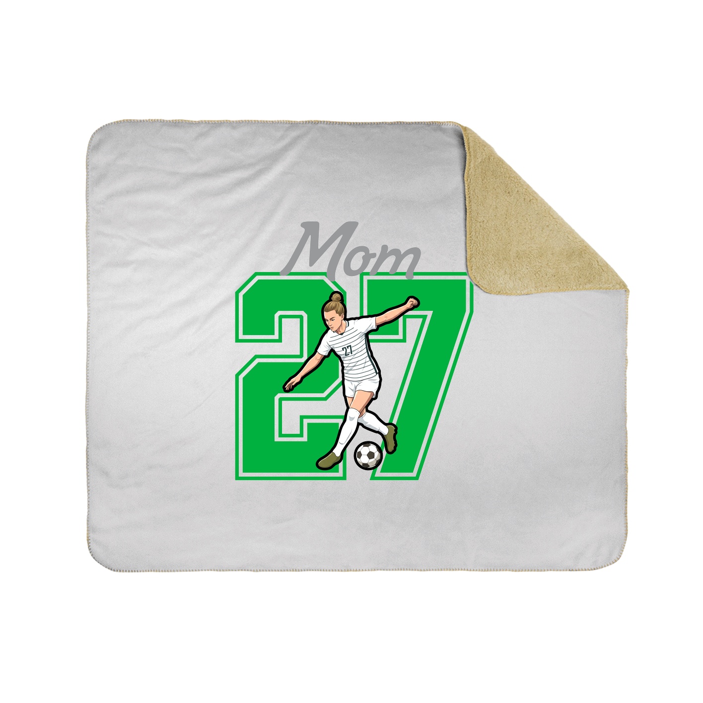 Throw Blanket — Mothers Day Shirsey in White
