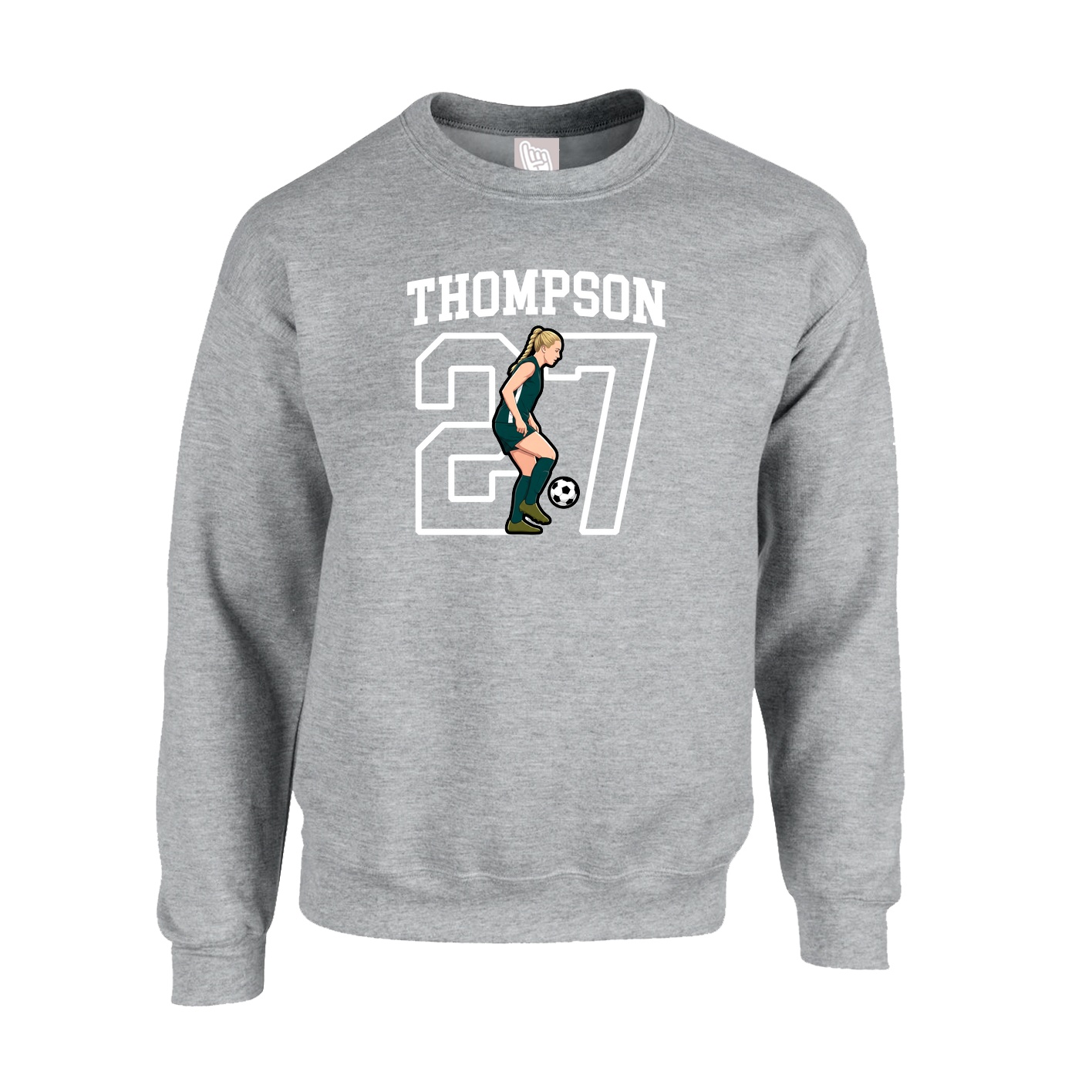 Fleece Crew — Shirsey in Grey