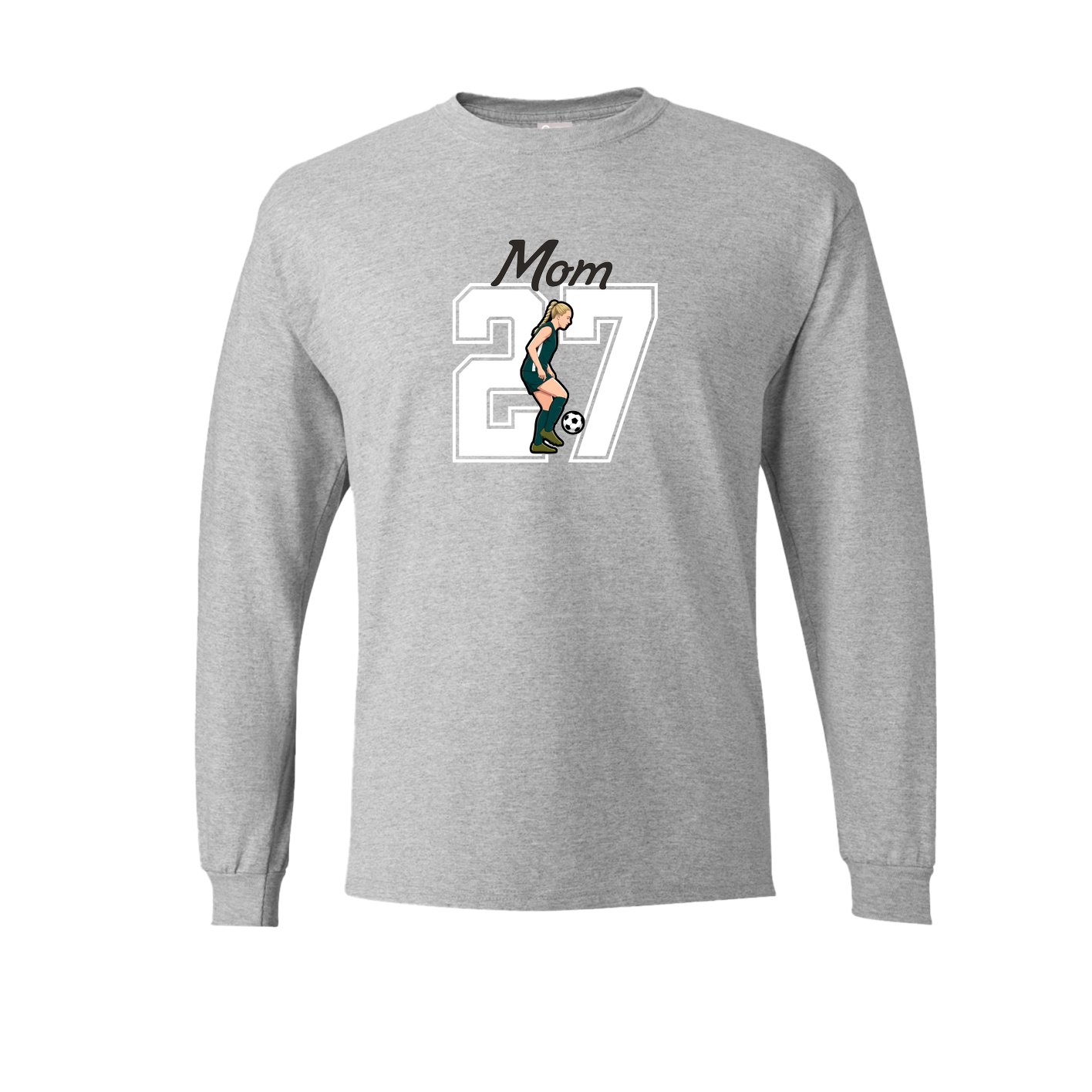 Long Sleeve Tee — Mothers Day Shirsey in Grey