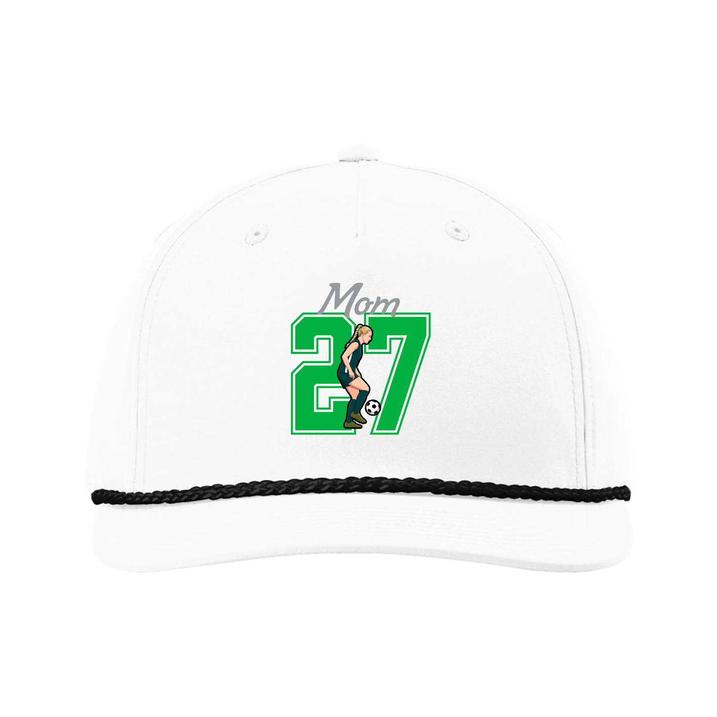 Five-Panel Classic Rope Cap — Mothers Day Shirsey in White