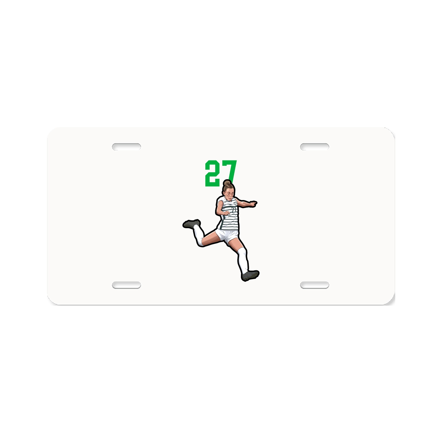 License Plate — Number Top in Classic