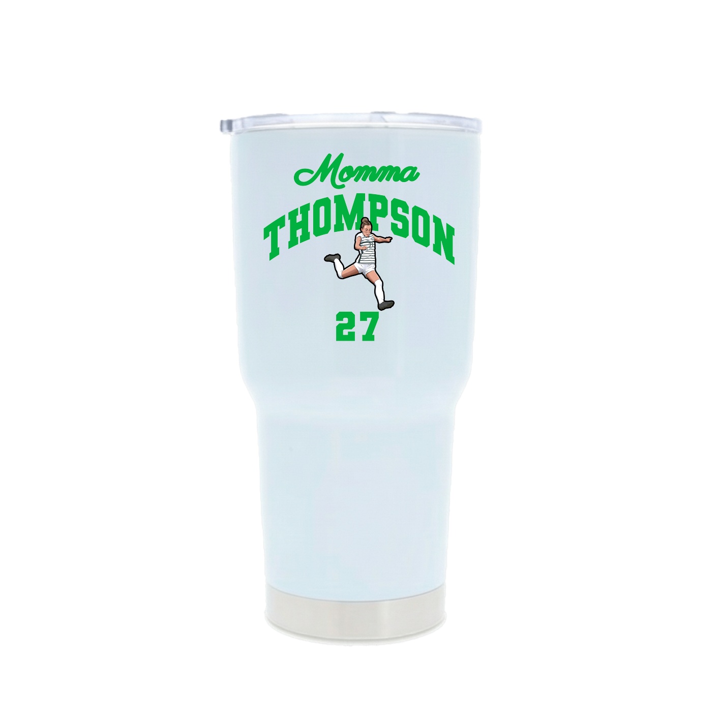 30oz Stainless Steel Tumbler — Mothers Day Arch in White