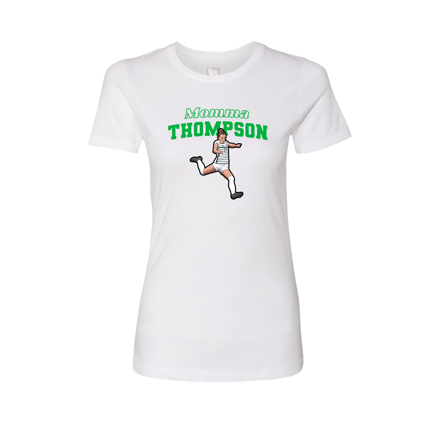 Womens Tee — Mothers Day Block in White