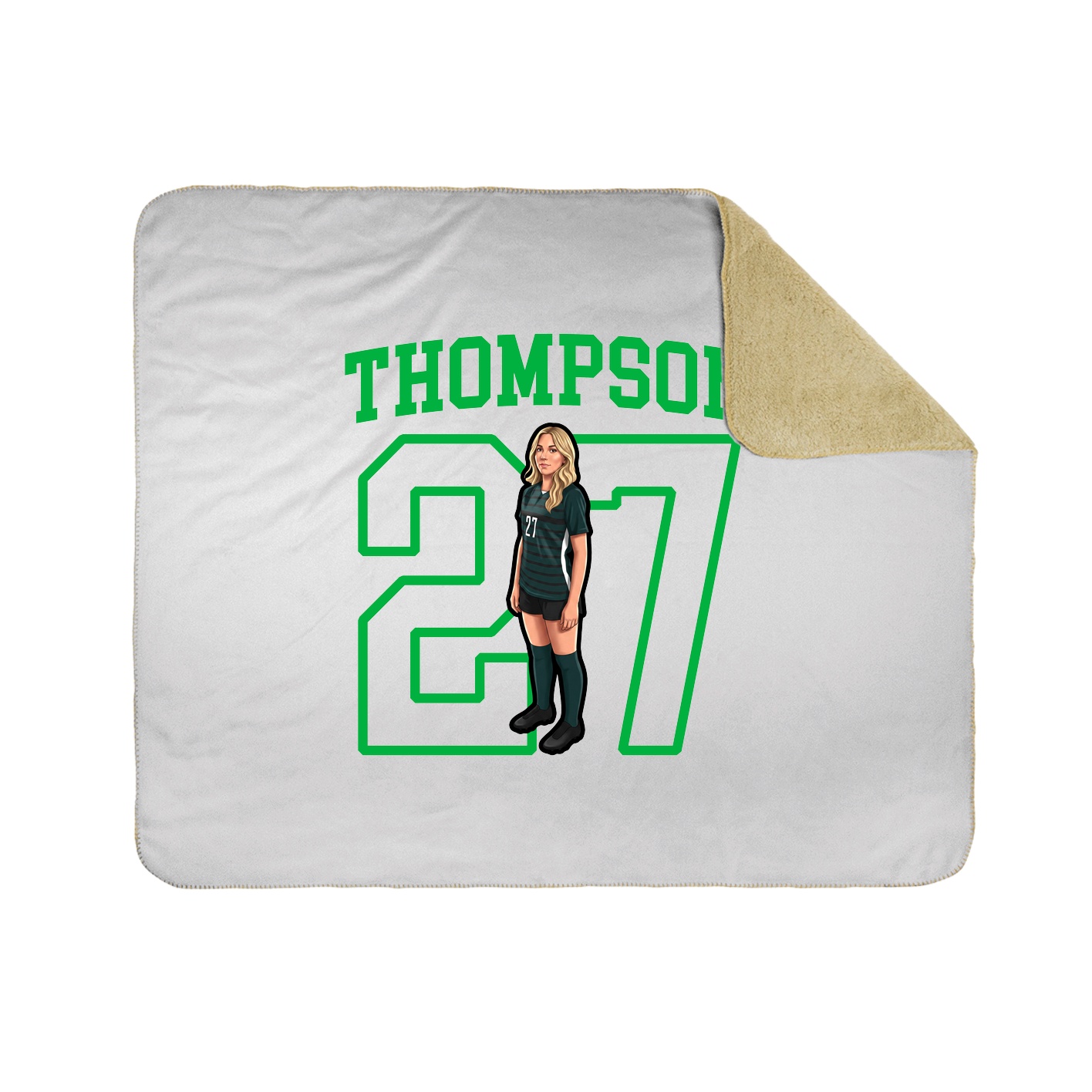 Throw Blanket — Shirsey in White