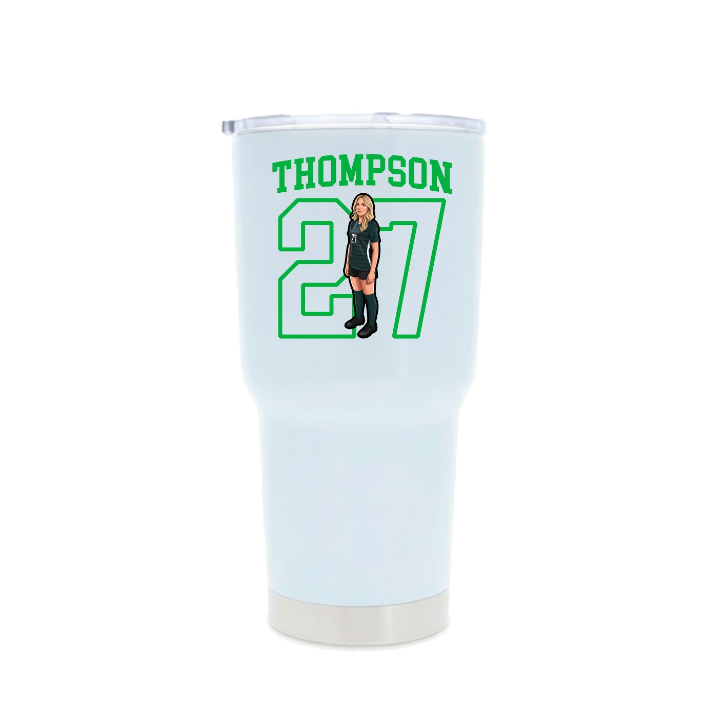 30oz Stainless Steel Tumbler — Shirsey in White